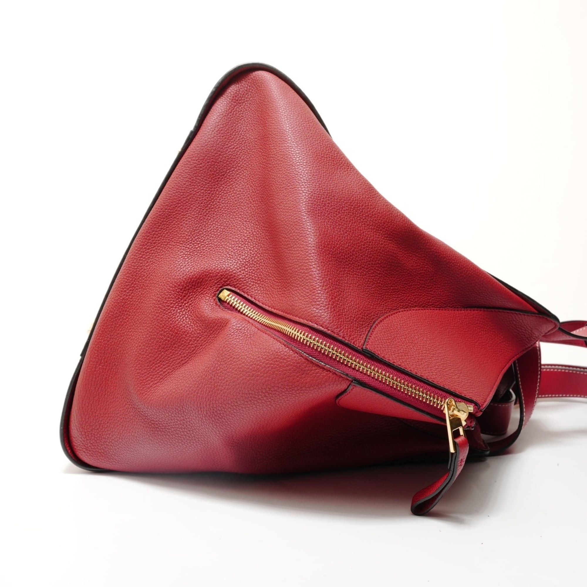 Loewe Loewe Hammock Leather 2-Way Handbag, Red Size ONE SIZE - 4 Thumbnail