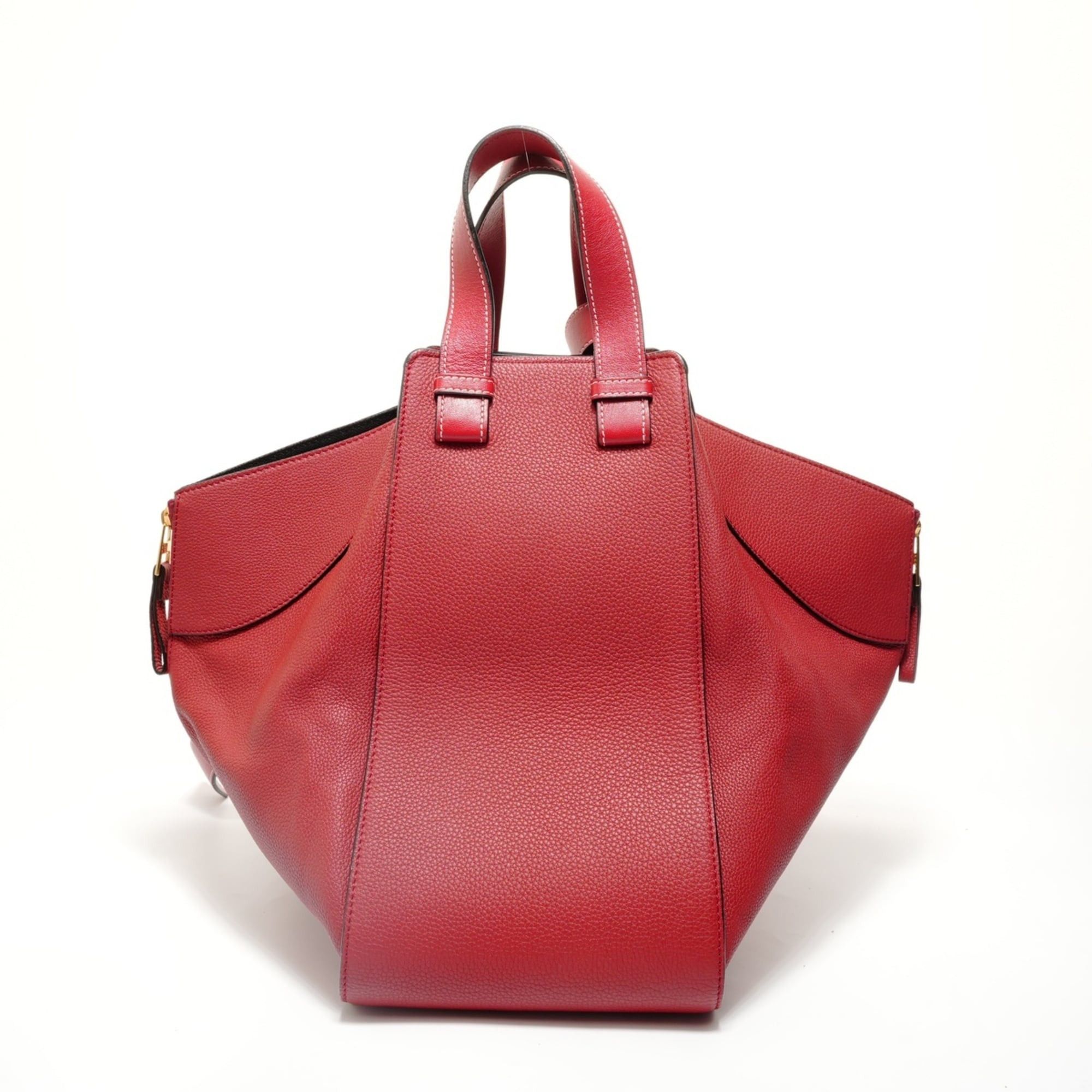 Loewe Loewe Hammock Leather 2-Way Handbag, Red Size ONE SIZE - 2 Thumbnail