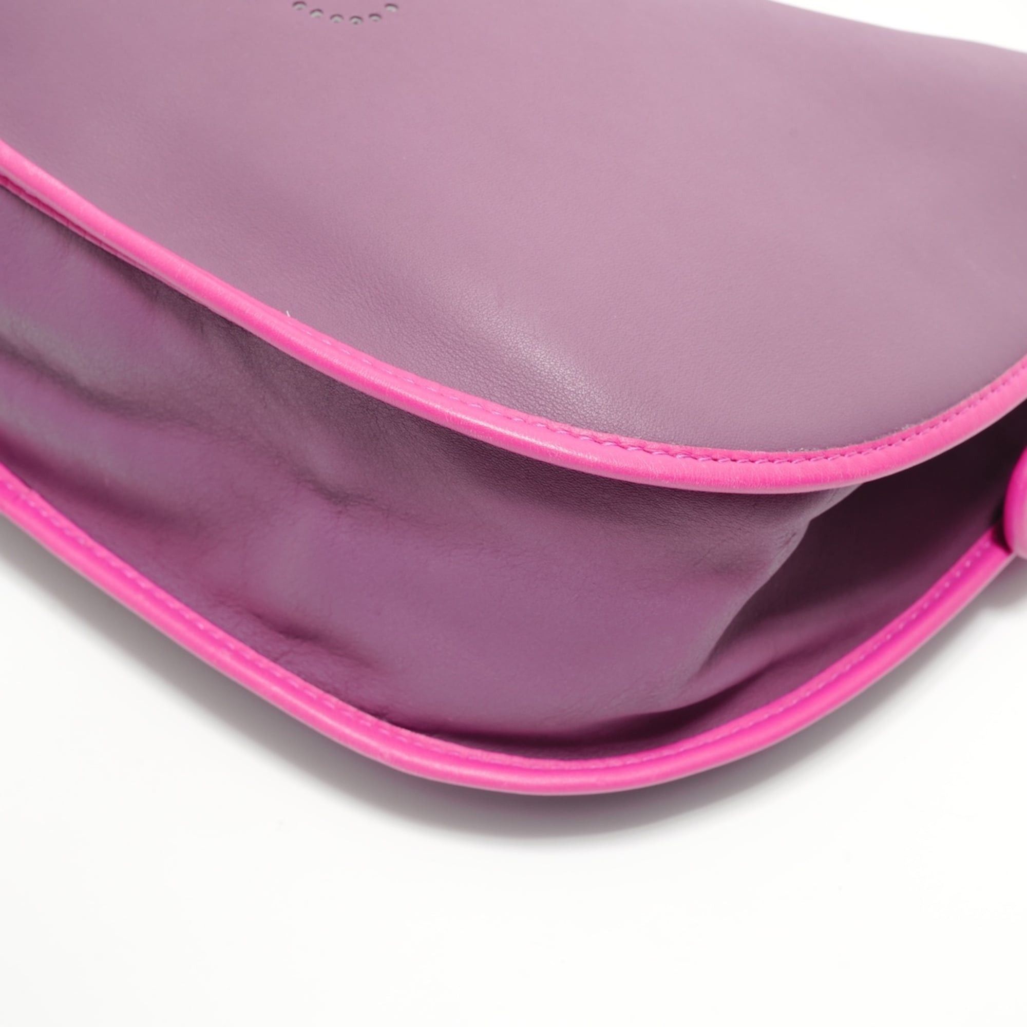 Loewe Loewe Anagram Leather Shoulder Bag, Purple Size ONE SIZE - 6 Thumbnail