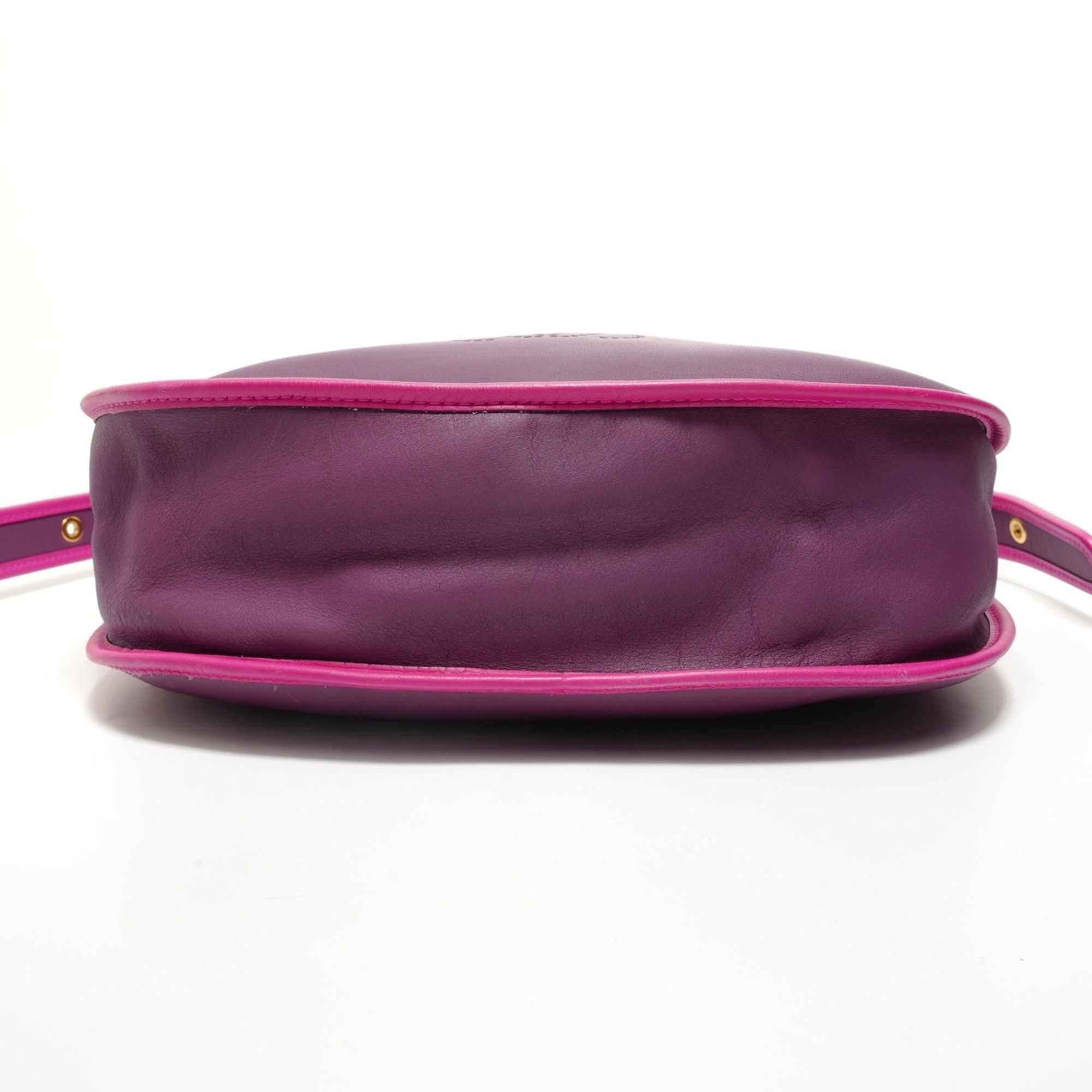 Loewe Loewe Anagram Leather Shoulder Bag, Purple Size ONE SIZE - 7 Thumbnail