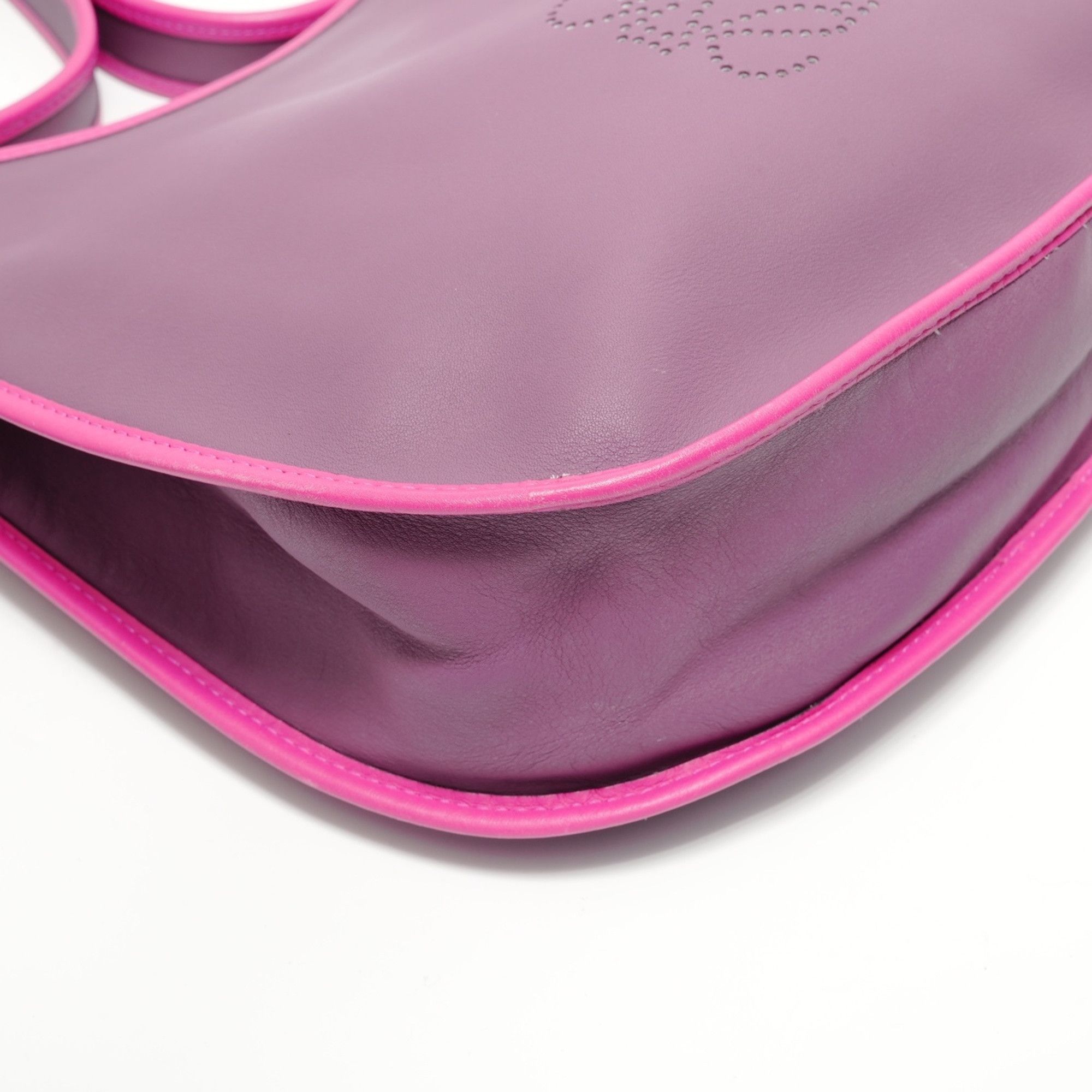 Loewe Loewe Anagram Leather Shoulder Bag, Purple Size ONE SIZE - 5 Thumbnail