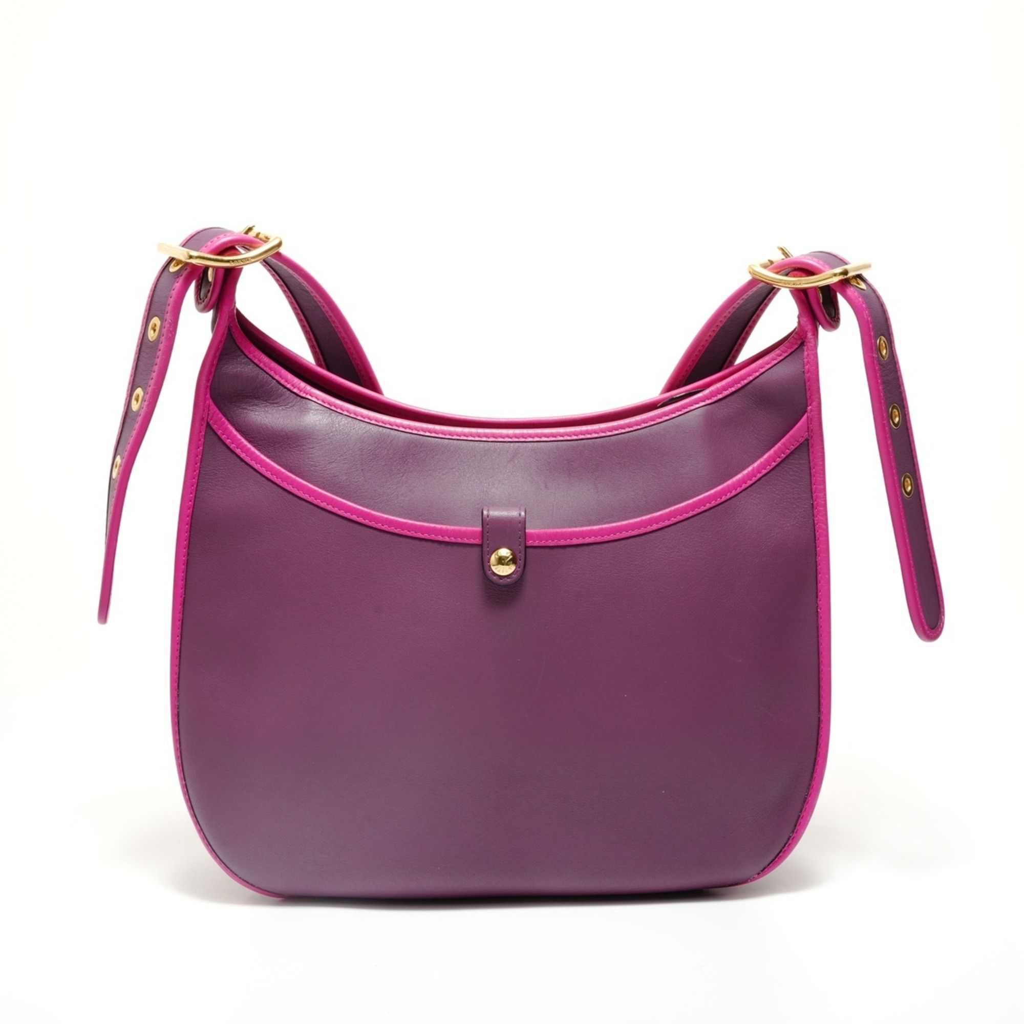 Loewe Loewe Anagram Leather Shoulder Bag, Purple Size ONE SIZE - 2 Thumbnail