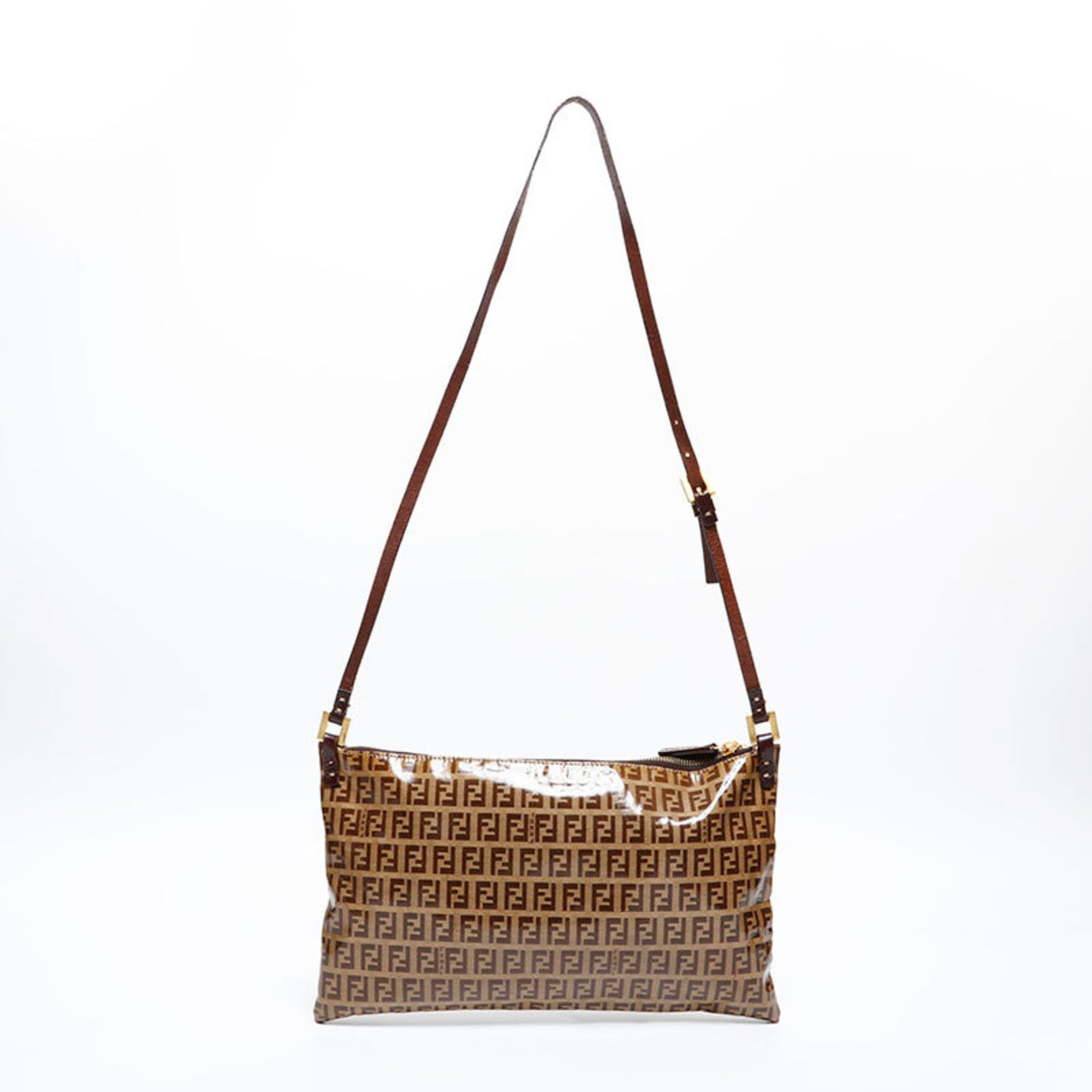 Fendi Fendi Zucchino Shoulder Bag, Brown Size ONE SIZE - 2 Thumbnail