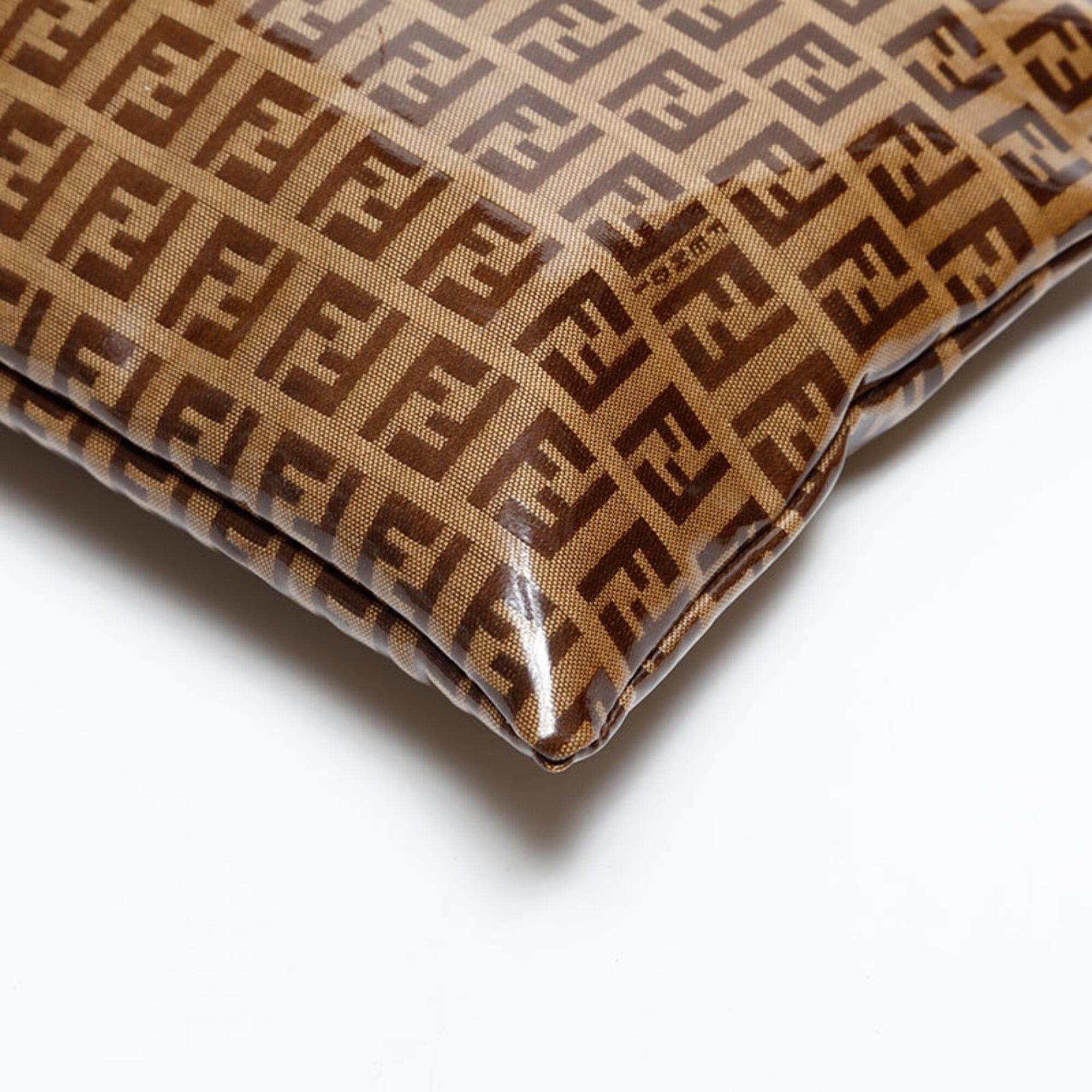 Fendi Fendi Zucchino Shoulder Bag, Brown Size ONE SIZE - 6 Thumbnail