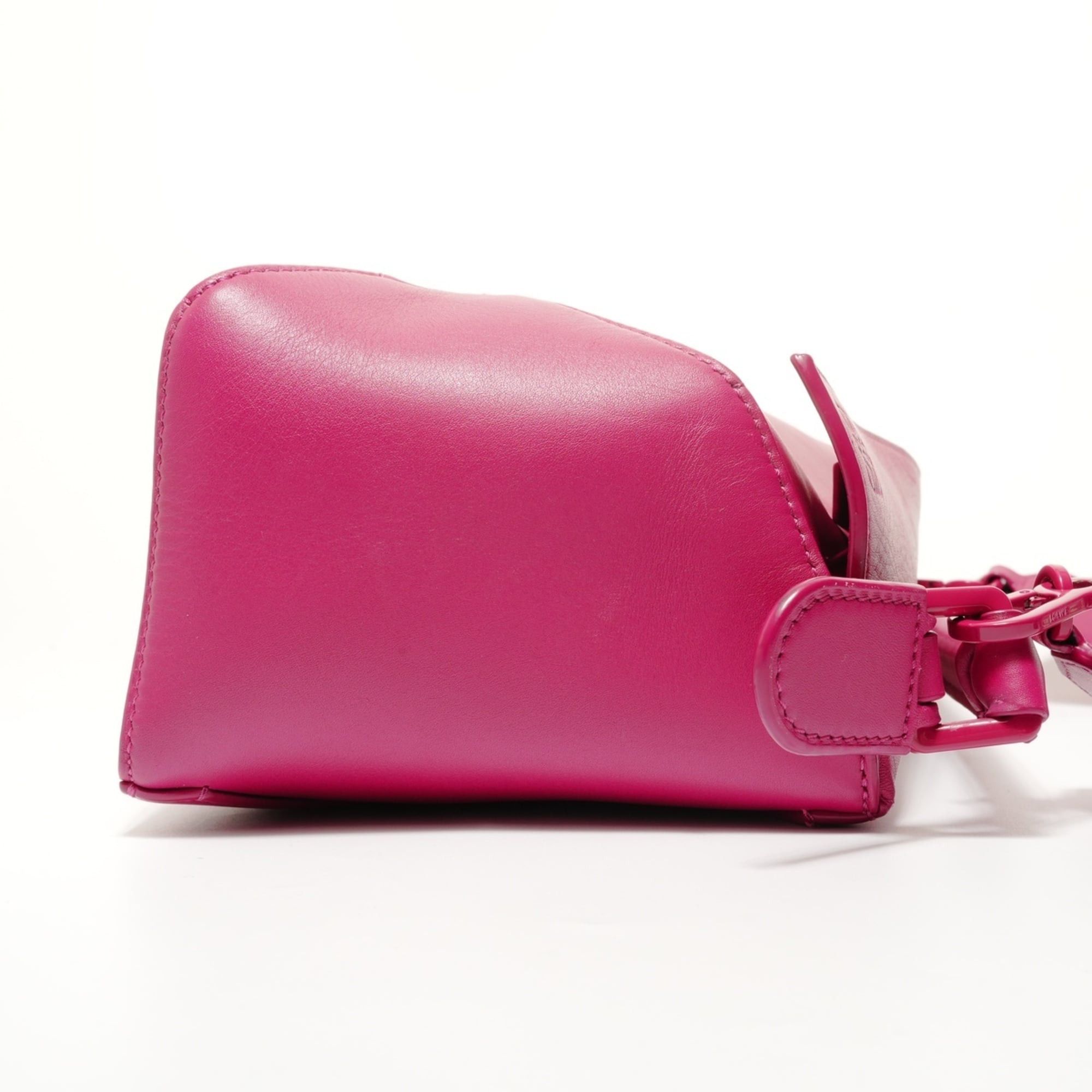 Loewe Loewe Puzzle Edge 2-way Leather Shoulder Bag, Pink Size ONE SIZE - 4 Thumbnail