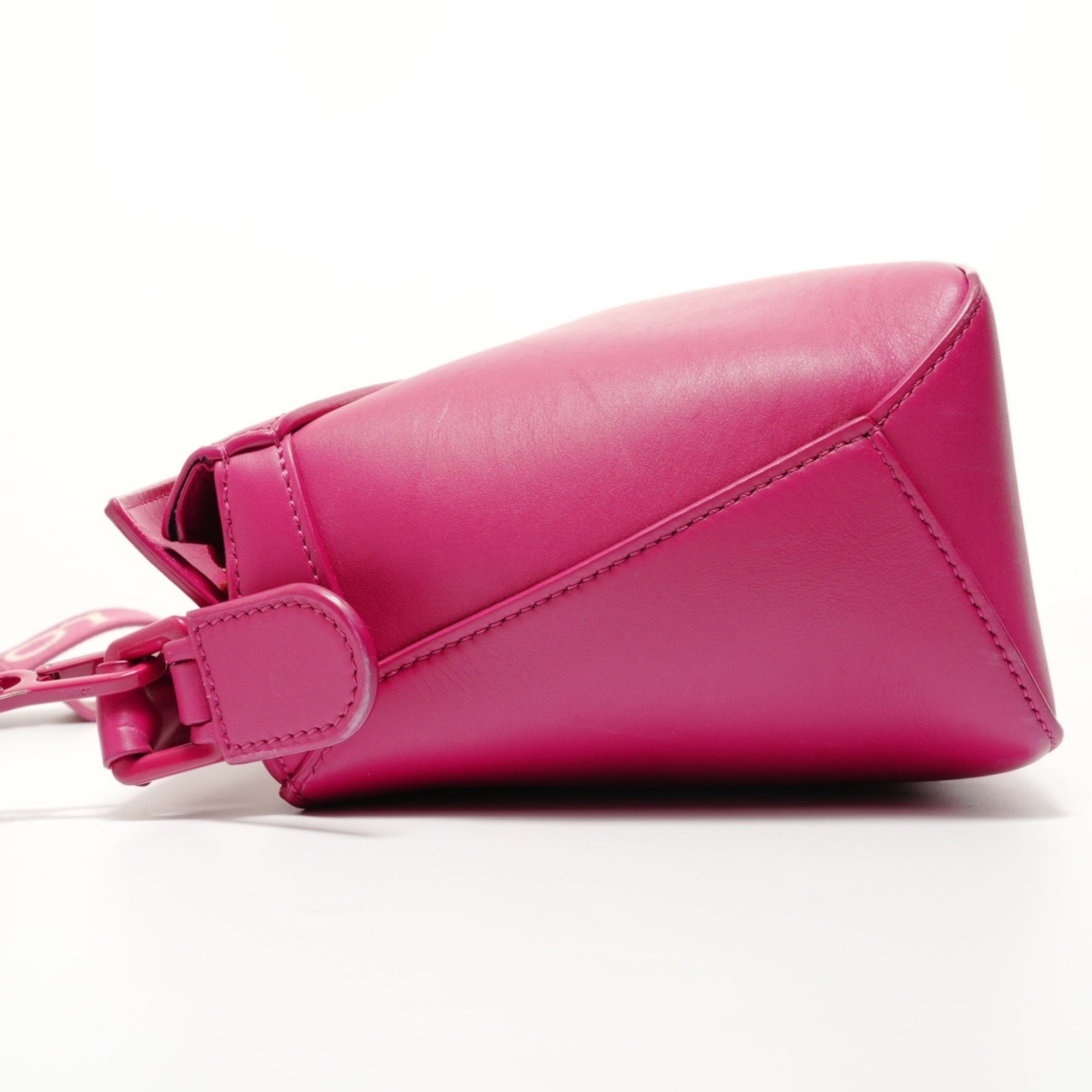 Loewe Loewe Puzzle Edge 2-way Leather Shoulder Bag, Pink Size ONE SIZE - 3 Thumbnail
