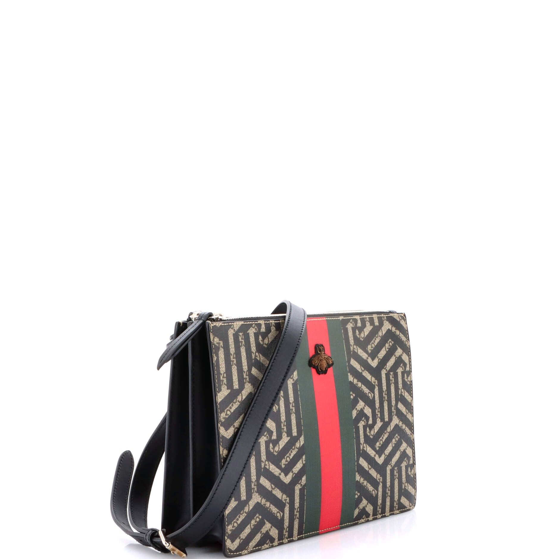 Gucci Bee Web Zip Messenger Bag Size ONE SIZE - 2 Thumbnail