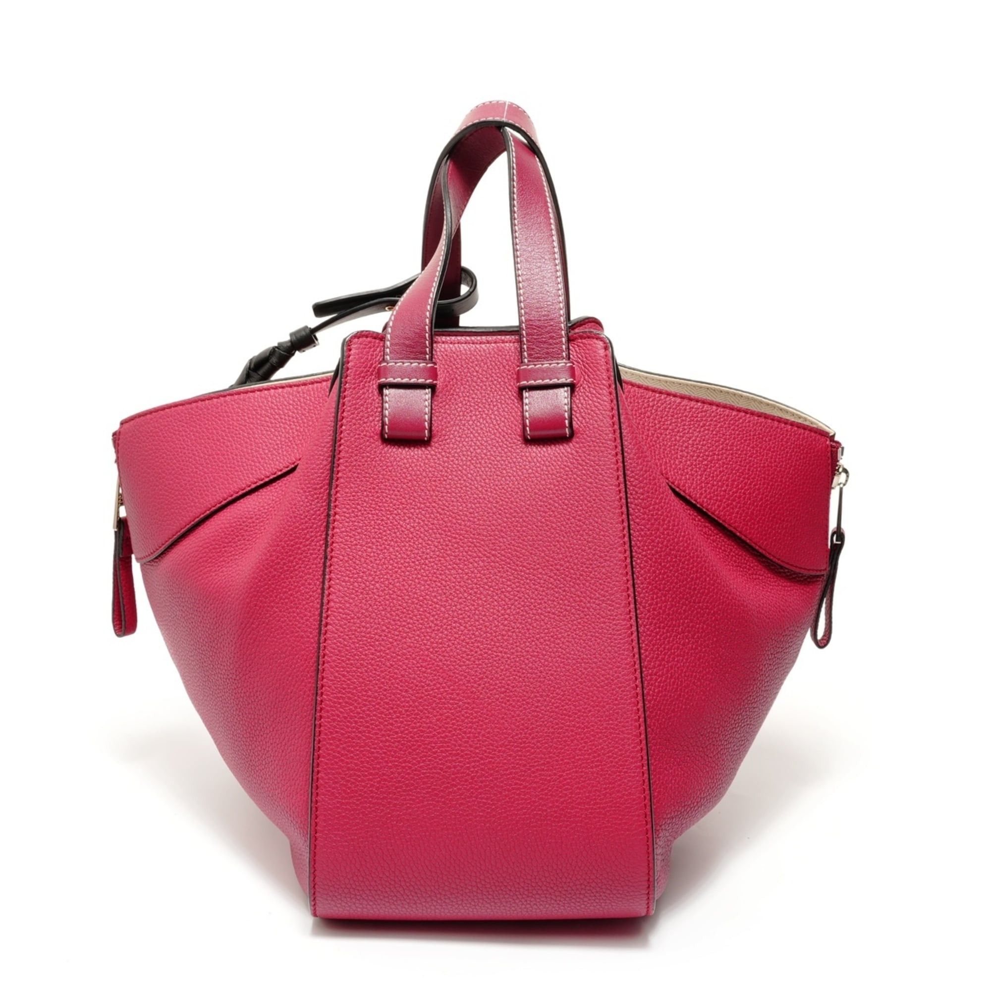 Loewe Loewe Hammock Leather 2-Way Handbag, Red, Pink Size ONE SIZE - 2 Thumbnail