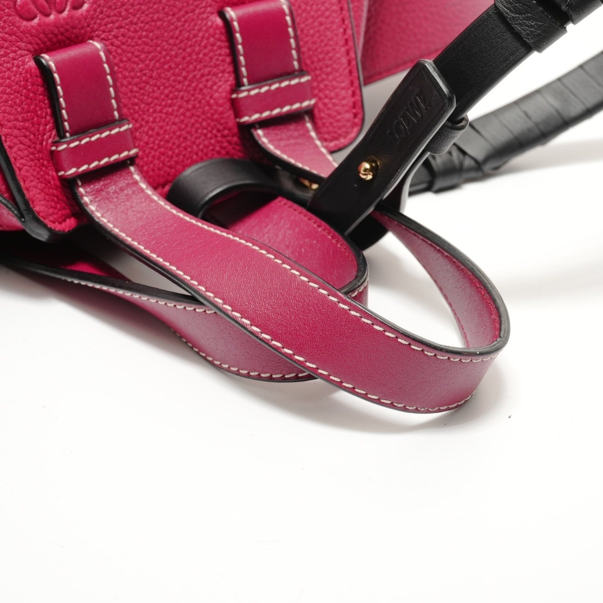 Loewe Loewe Hammock Leather 2-Way Handbag, Red, Pink Size ONE SIZE - 12 Thumbnail