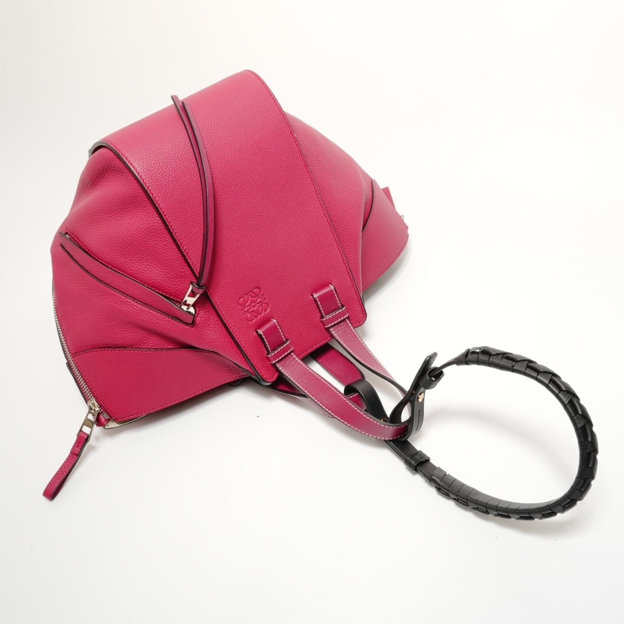 Loewe Loewe Hammock Leather 2-Way Handbag, Red, Pink Size ONE SIZE - 8 Thumbnail