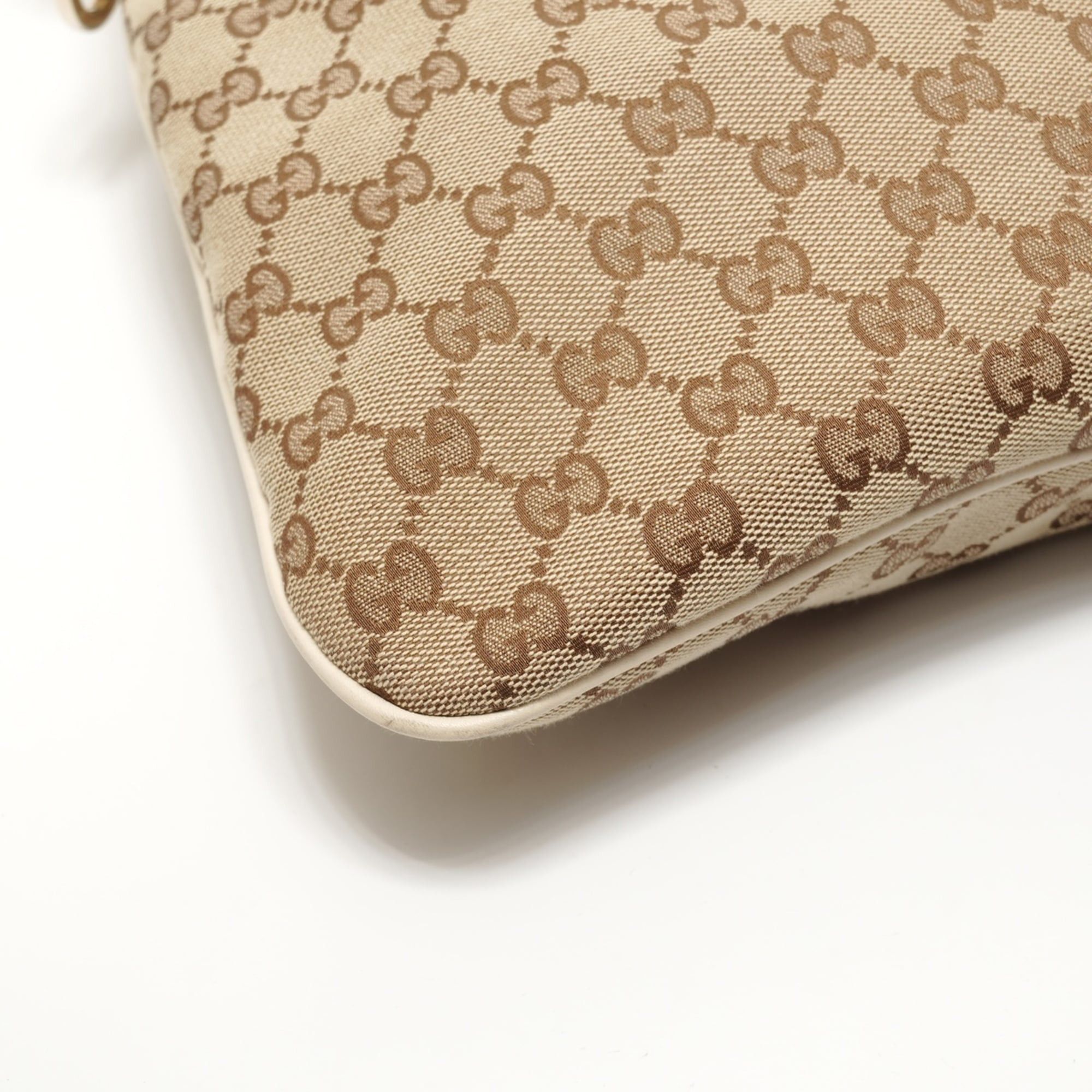Gucci Gucci GG Canvas Hobo One-Shoulder Bag, Beige Size ONE SIZE - 5 Thumbnail