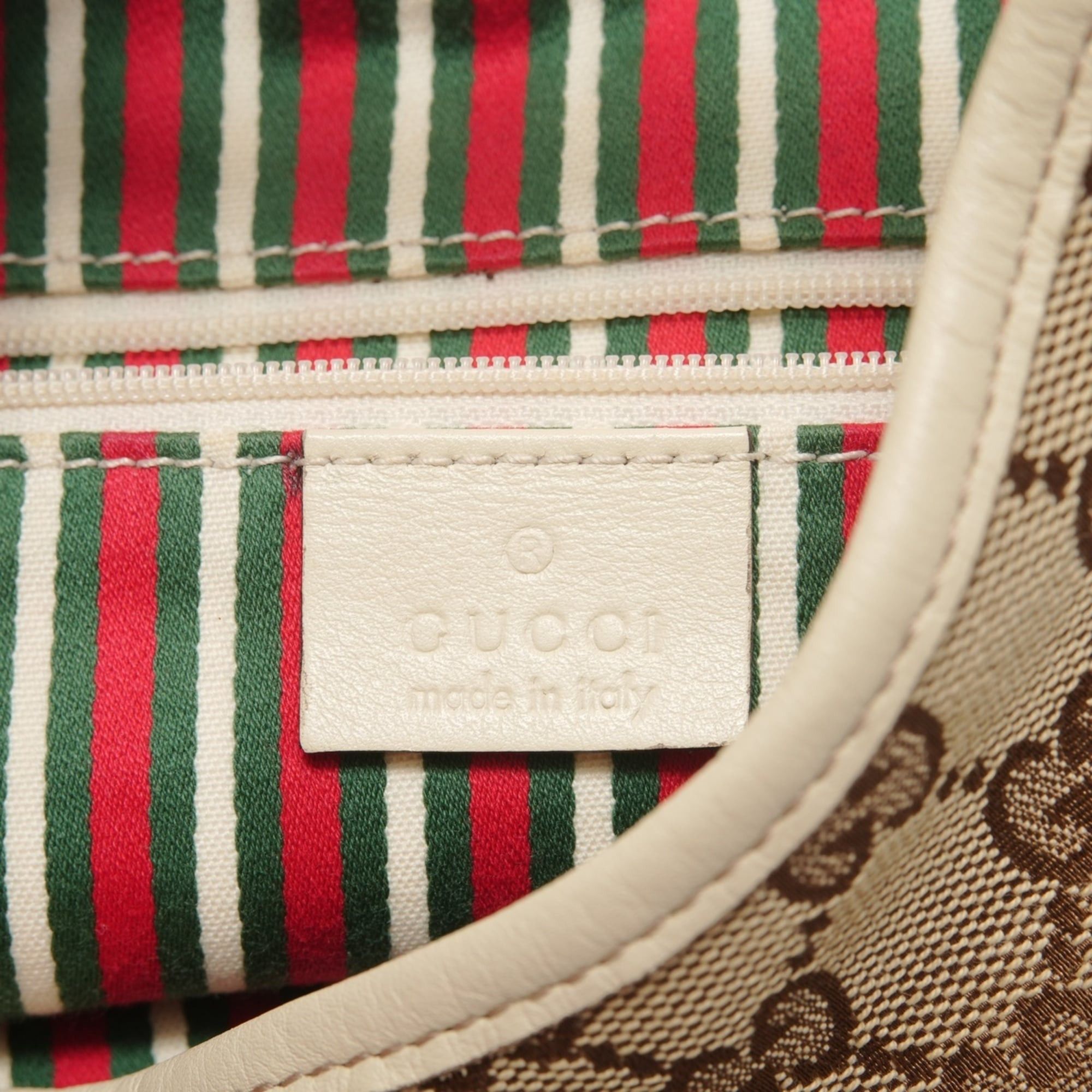Gucci Gucci GG Canvas Hobo One-Shoulder Bag, Beige Size ONE SIZE - 9 Thumbnail