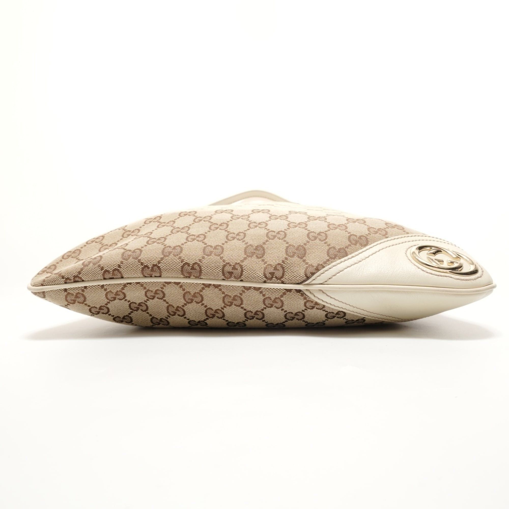 Gucci Gucci GG Canvas Hobo One-Shoulder Bag, Beige Size ONE SIZE - 7 Thumbnail
