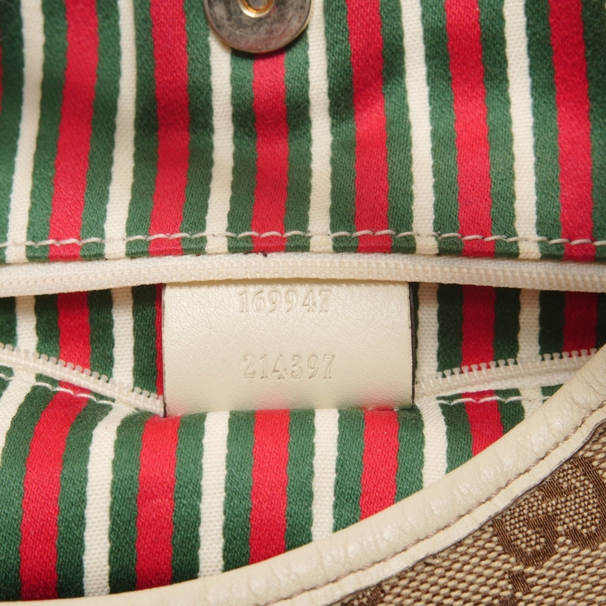 Gucci Gucci GG Canvas Hobo One-Shoulder Bag, Beige Size ONE SIZE - 10 Thumbnail