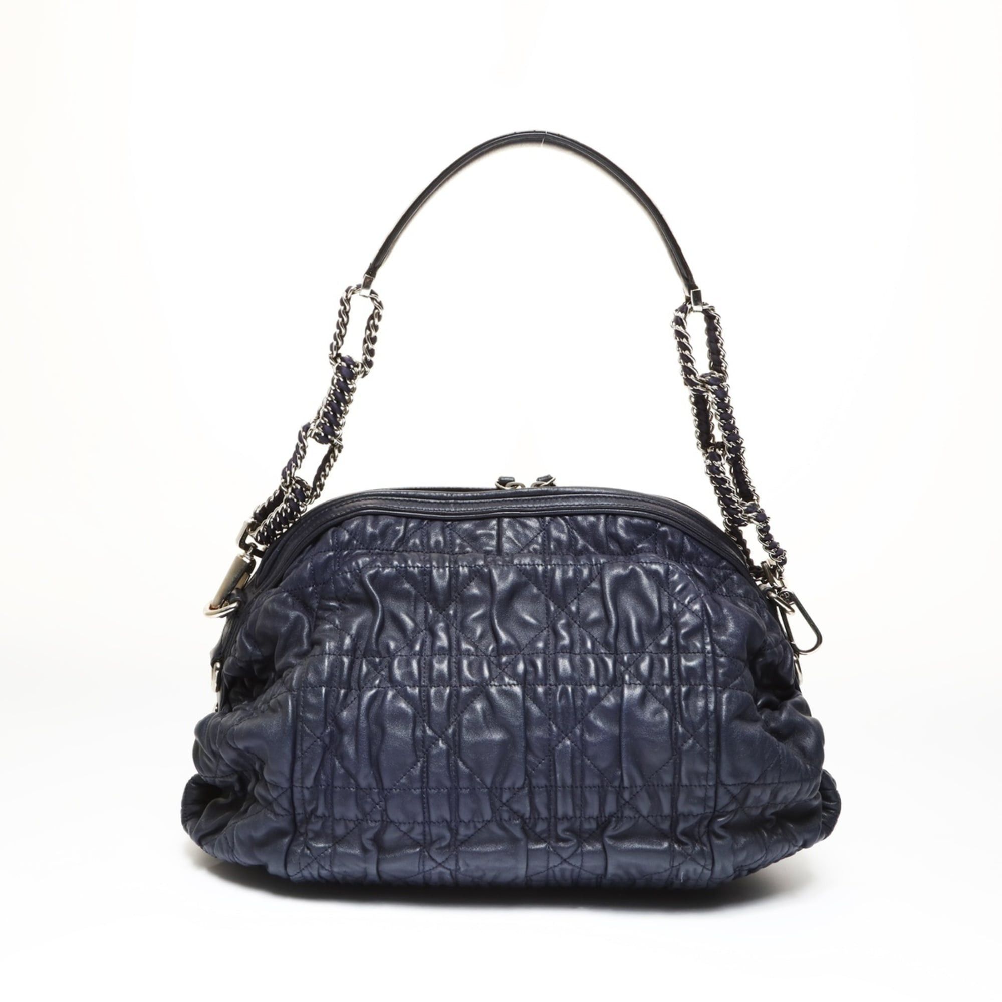 Dior Christian Dior Cannage Chain Shoulder Bag, Navy Size ONE SIZE - 2 Thumbnail