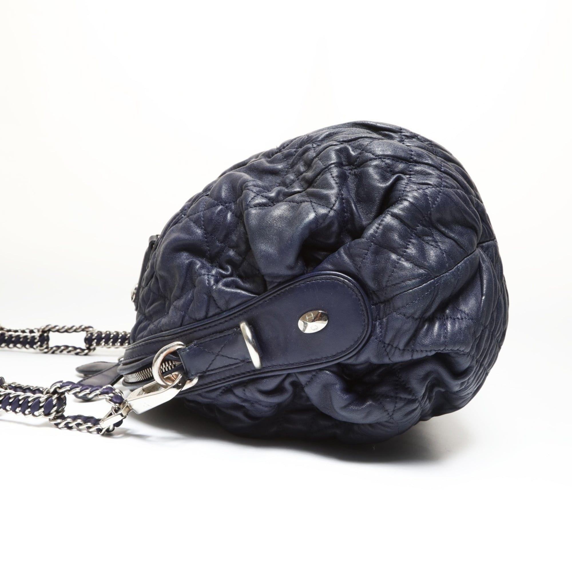 Dior Christian Dior Cannage Chain Shoulder Bag, Navy Size ONE SIZE - 3 Thumbnail