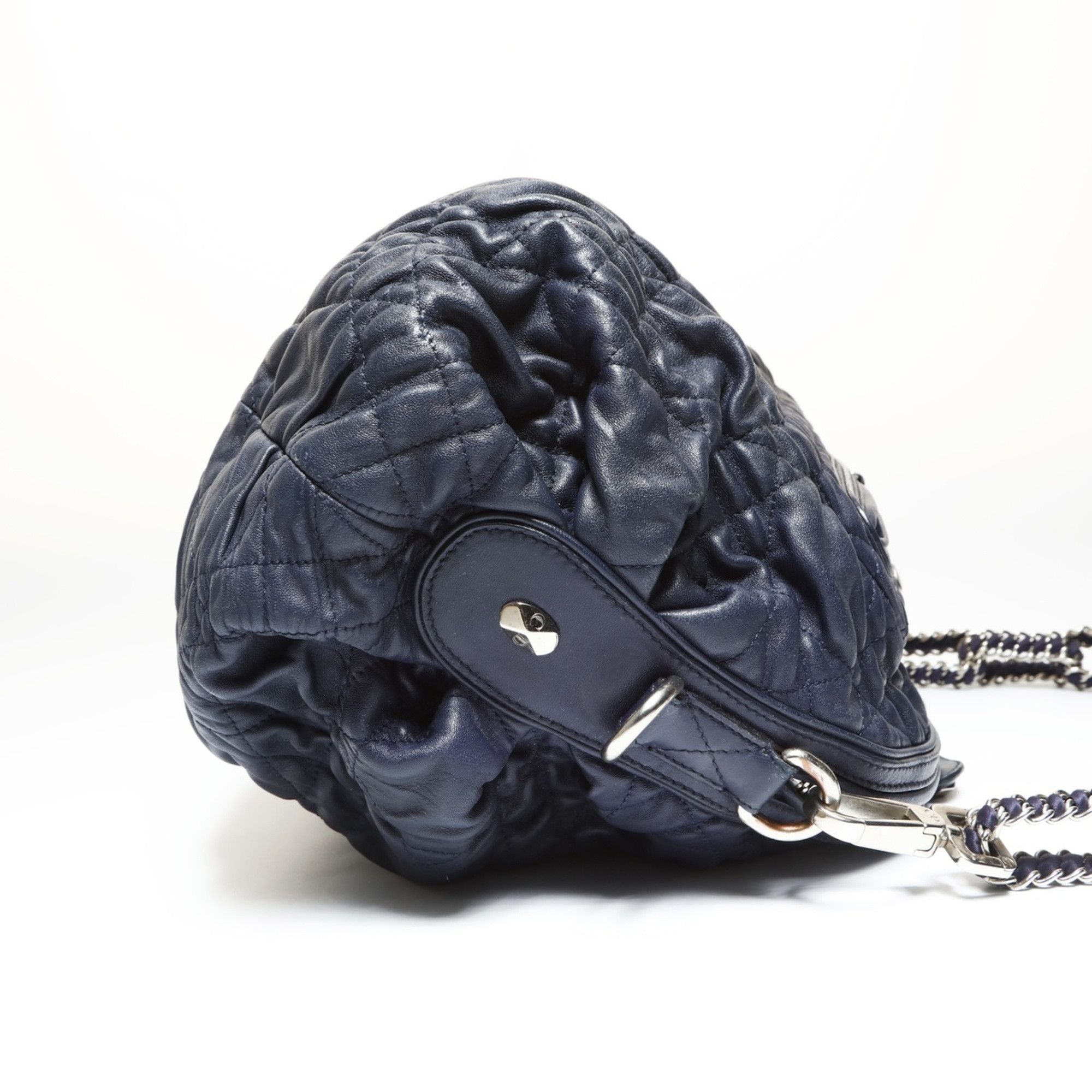 Dior Christian Dior Cannage Chain Shoulder Bag, Navy Size ONE SIZE - 4 Thumbnail