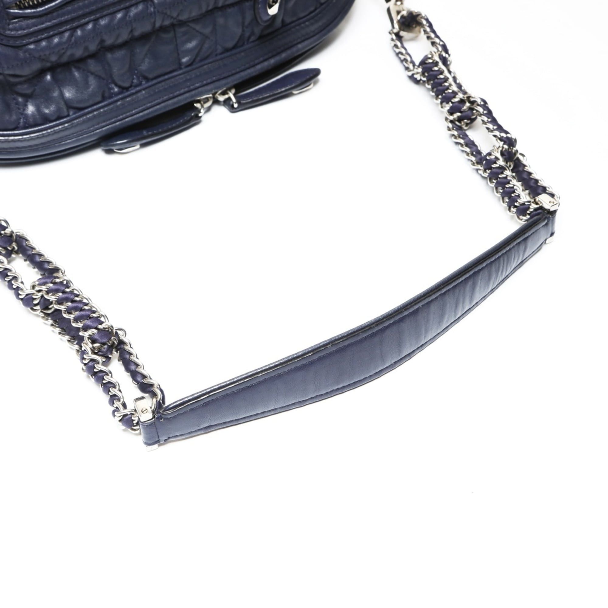 Dior Christian Dior Cannage Chain Shoulder Bag, Navy Size ONE SIZE - 11 Thumbnail