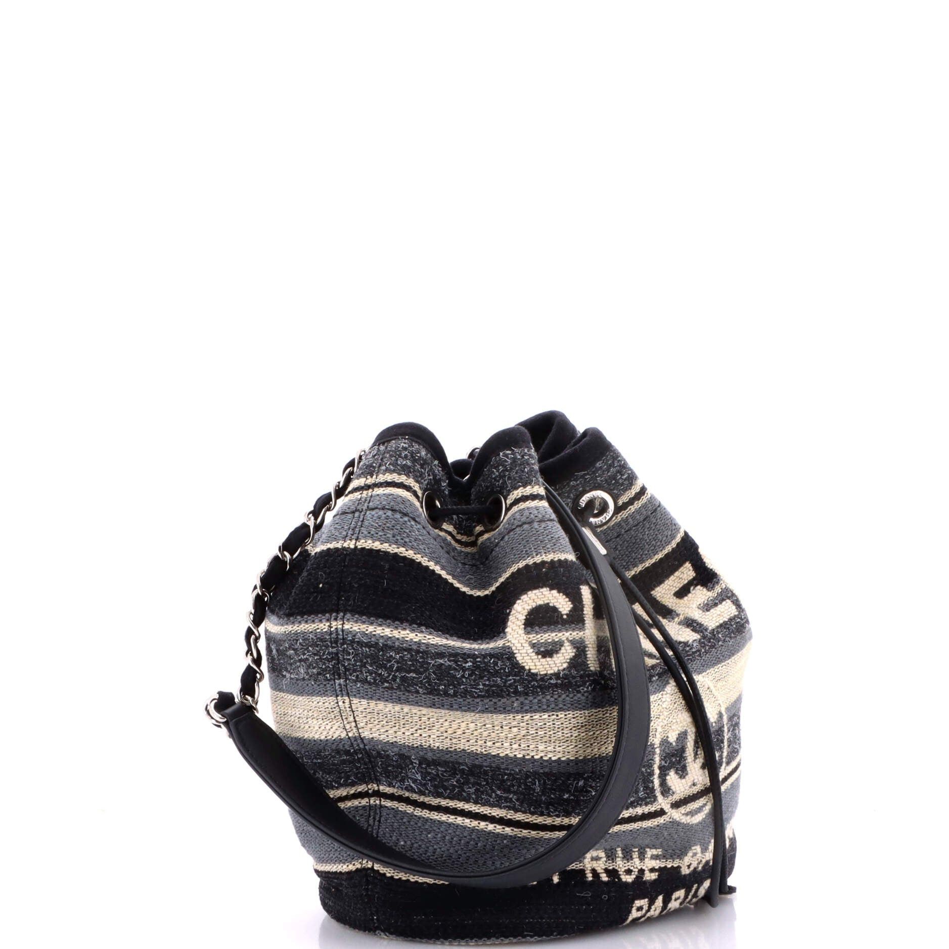 Chanel Deauville Drawstring Bucket Bag Size ONE SIZE - 3 Thumbnail
