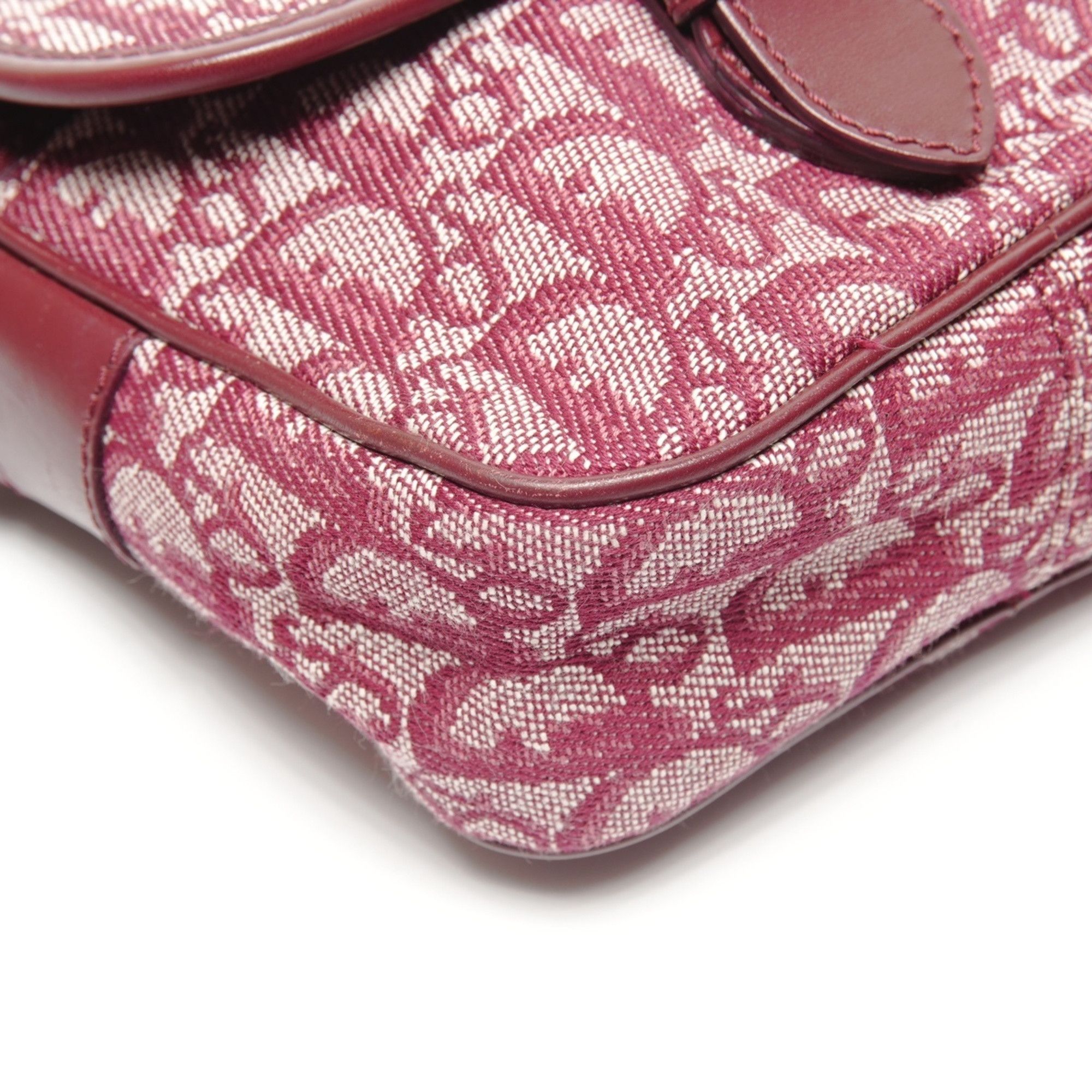 Dior Christian Dior Trotter Canvas Shoulder Bag, Red Size ONE SIZE - 5 Thumbnail