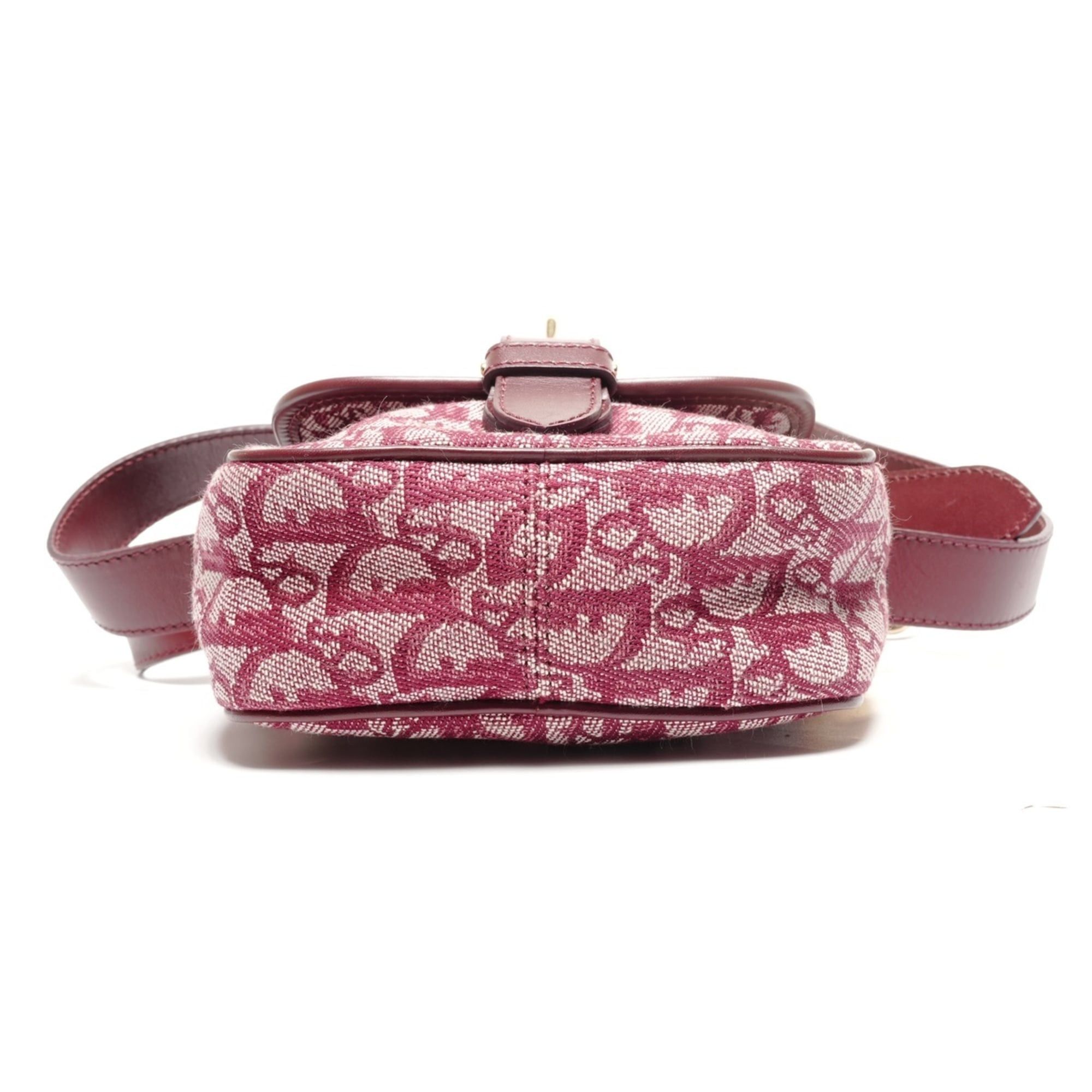 Dior Christian Dior Trotter Canvas Shoulder Bag, Red Size ONE SIZE - 7 Thumbnail