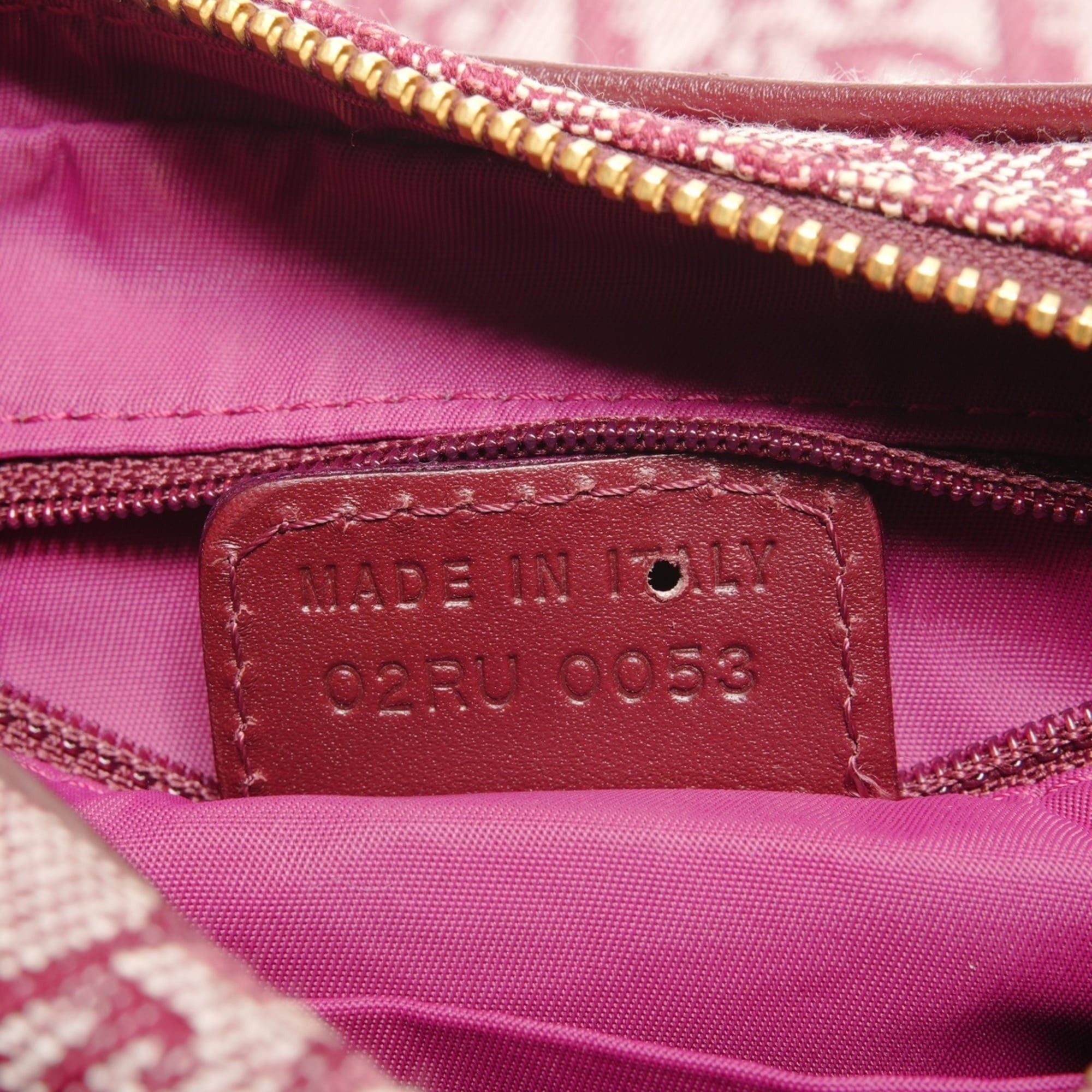 Dior Christian Dior Trotter Canvas Shoulder Bag, Red Size ONE SIZE - 10 Thumbnail