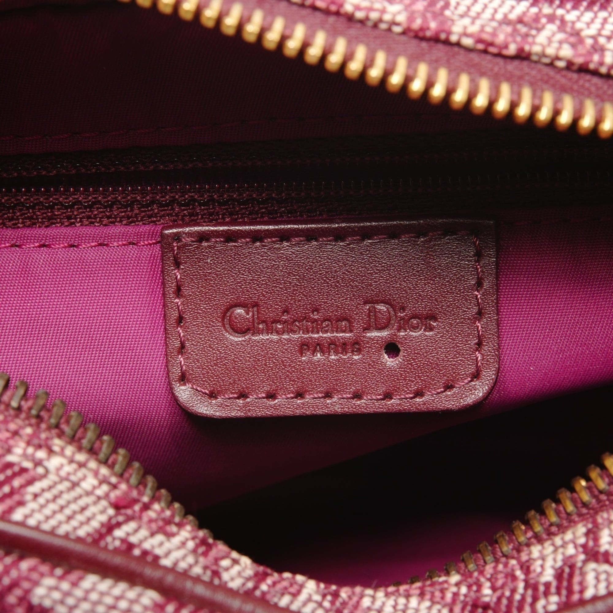 Dior Christian Dior Trotter Canvas Shoulder Bag, Red Size ONE SIZE - 9 Thumbnail
