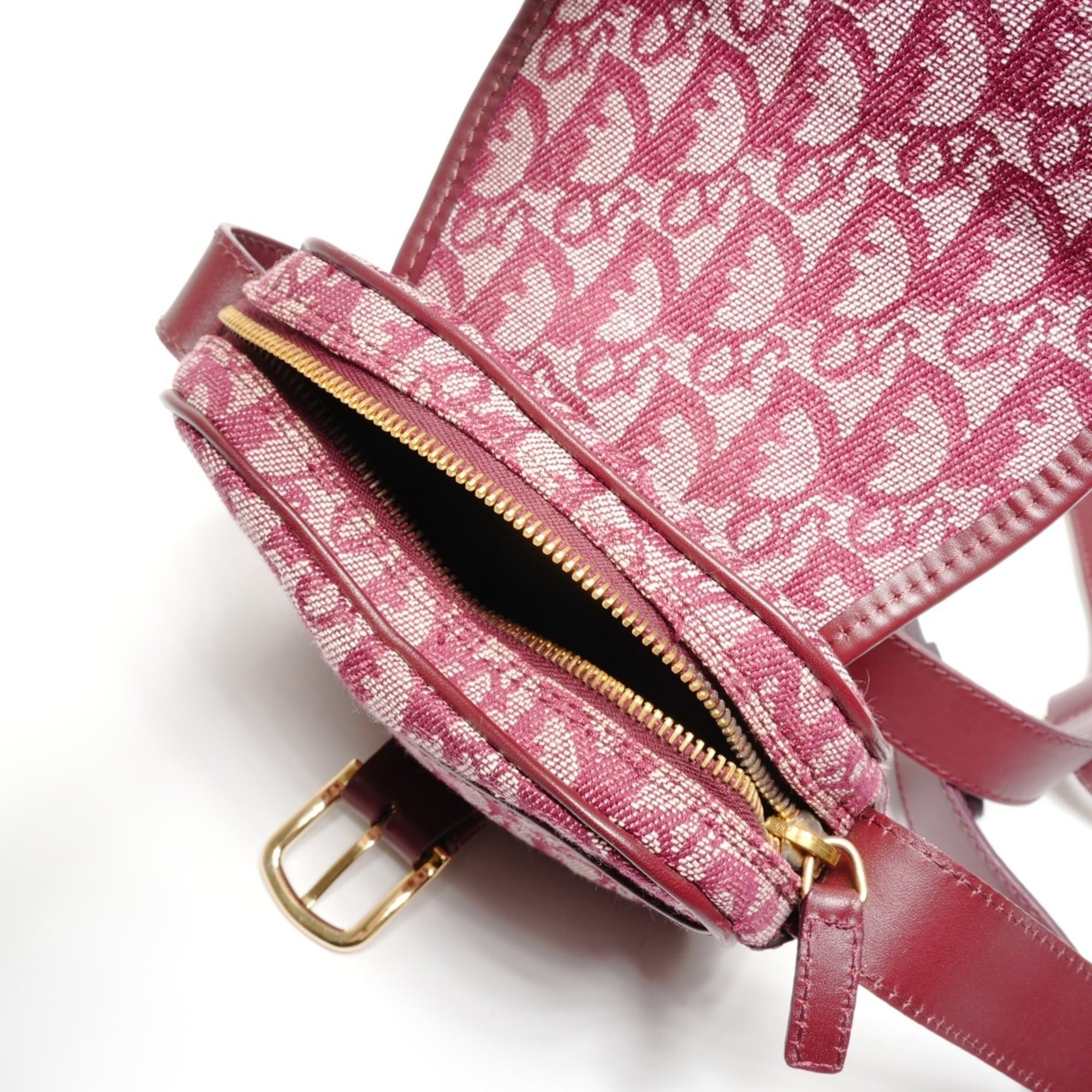 Dior Christian Dior Trotter Canvas Shoulder Bag, Red Size ONE SIZE - 11 Thumbnail
