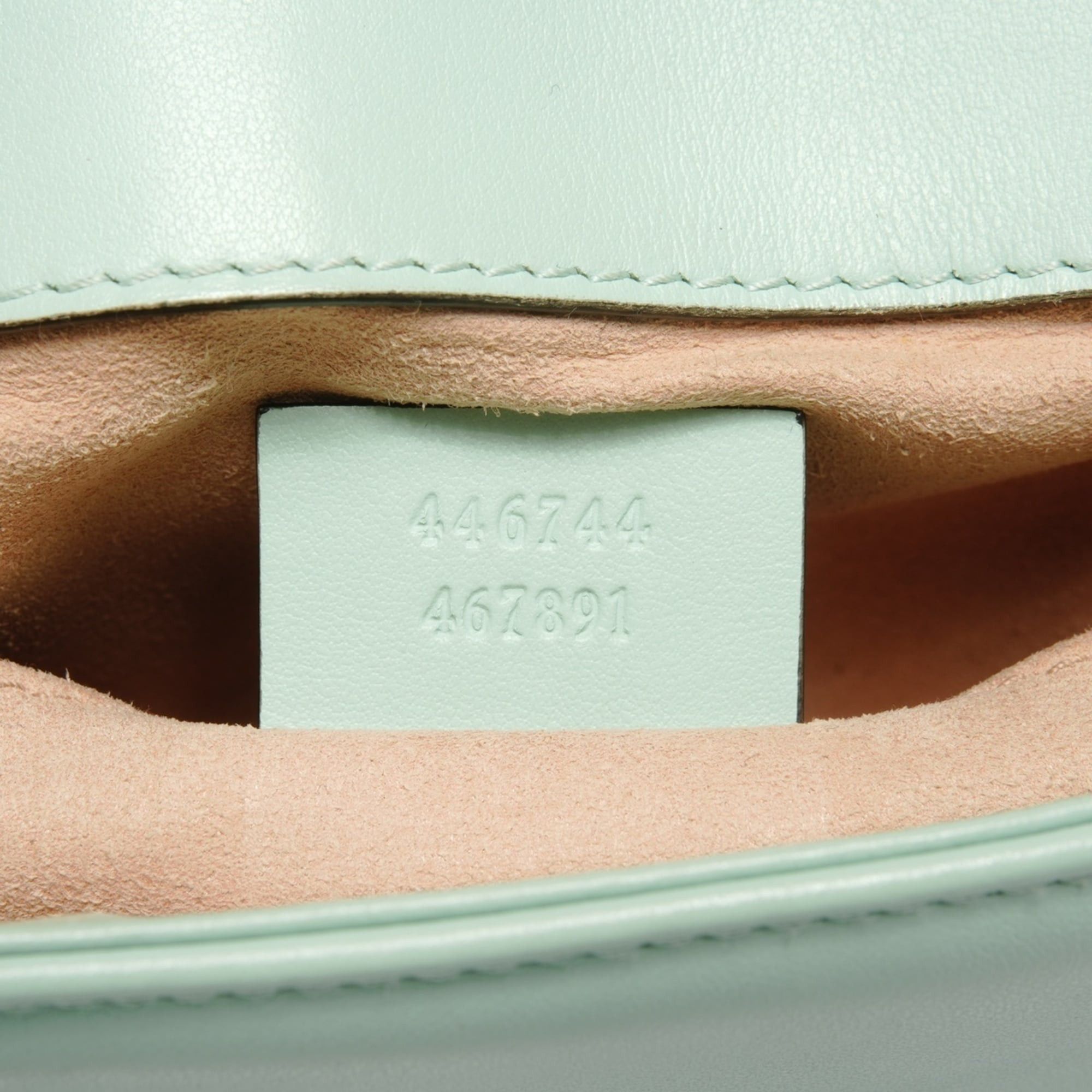 Gucci Gucci GG Marmont Leather Shoulder Bag, Green Size ONE SIZE - 10 Thumbnail