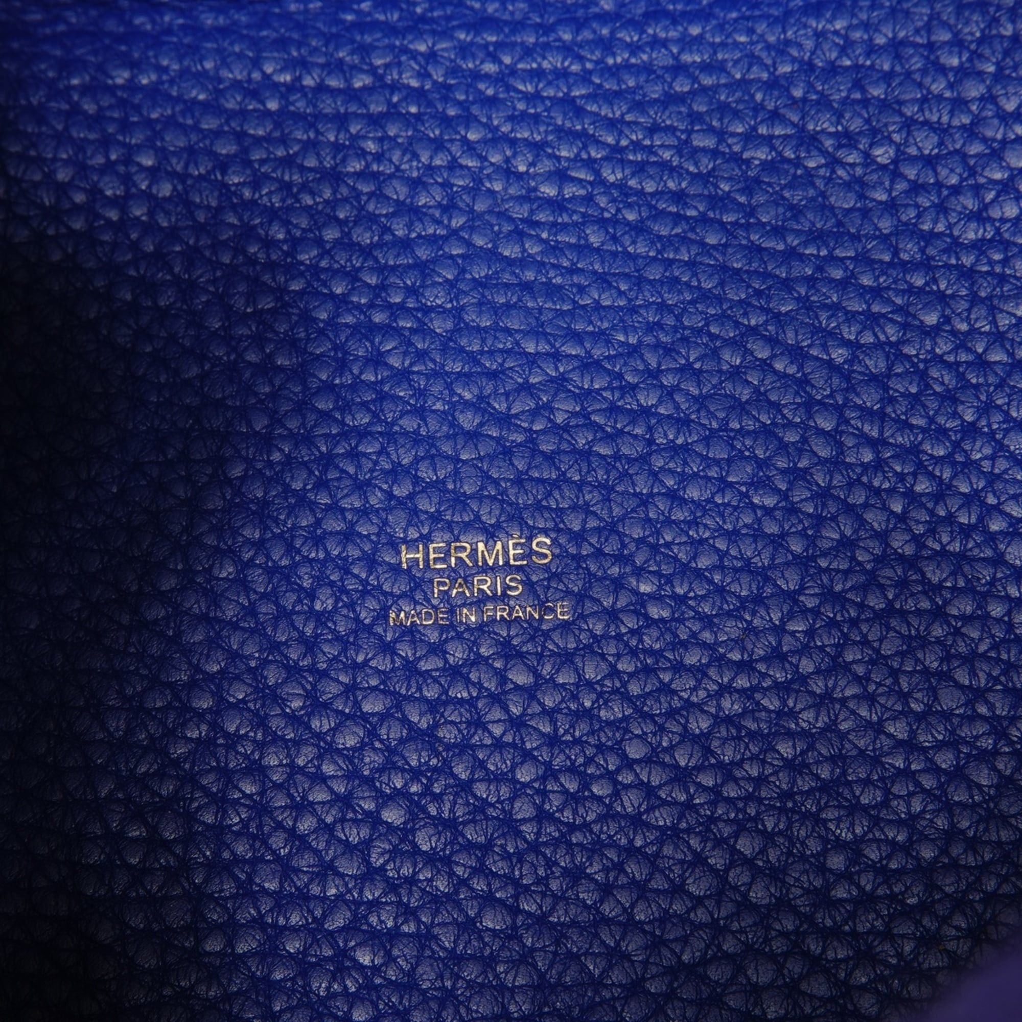 Hermes Hermes Picotin Lock PM Taurillon Leather Handbag, A Stamp, Blue Size ONE SIZE - 9 Thumbnail