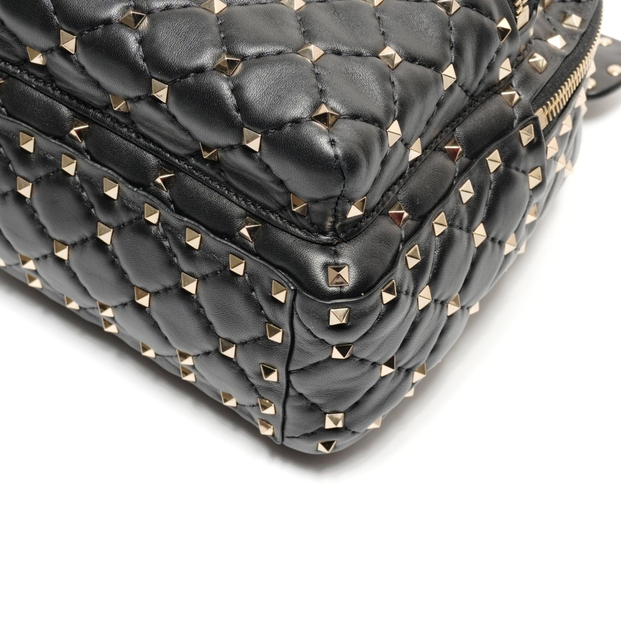 Valentino Valentino studded leather backpack/daypack, black Size ONE SIZE - 6 Thumbnail
