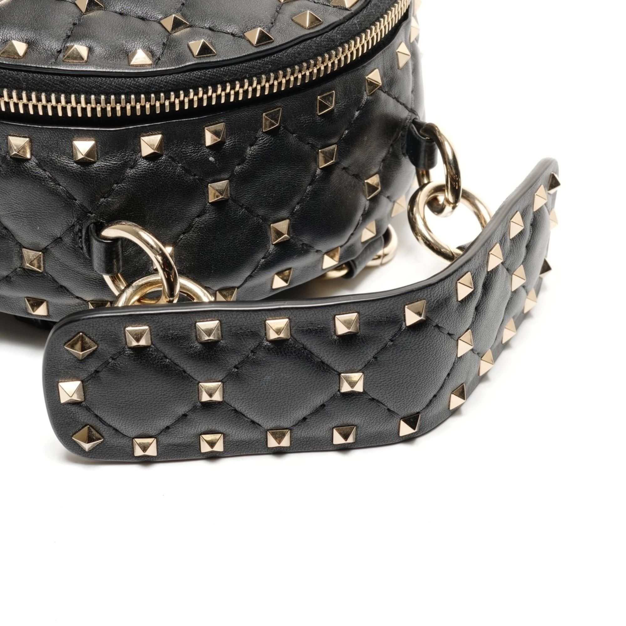 Valentino Valentino studded leather backpack/daypack, black Size ONE SIZE - 12 Thumbnail