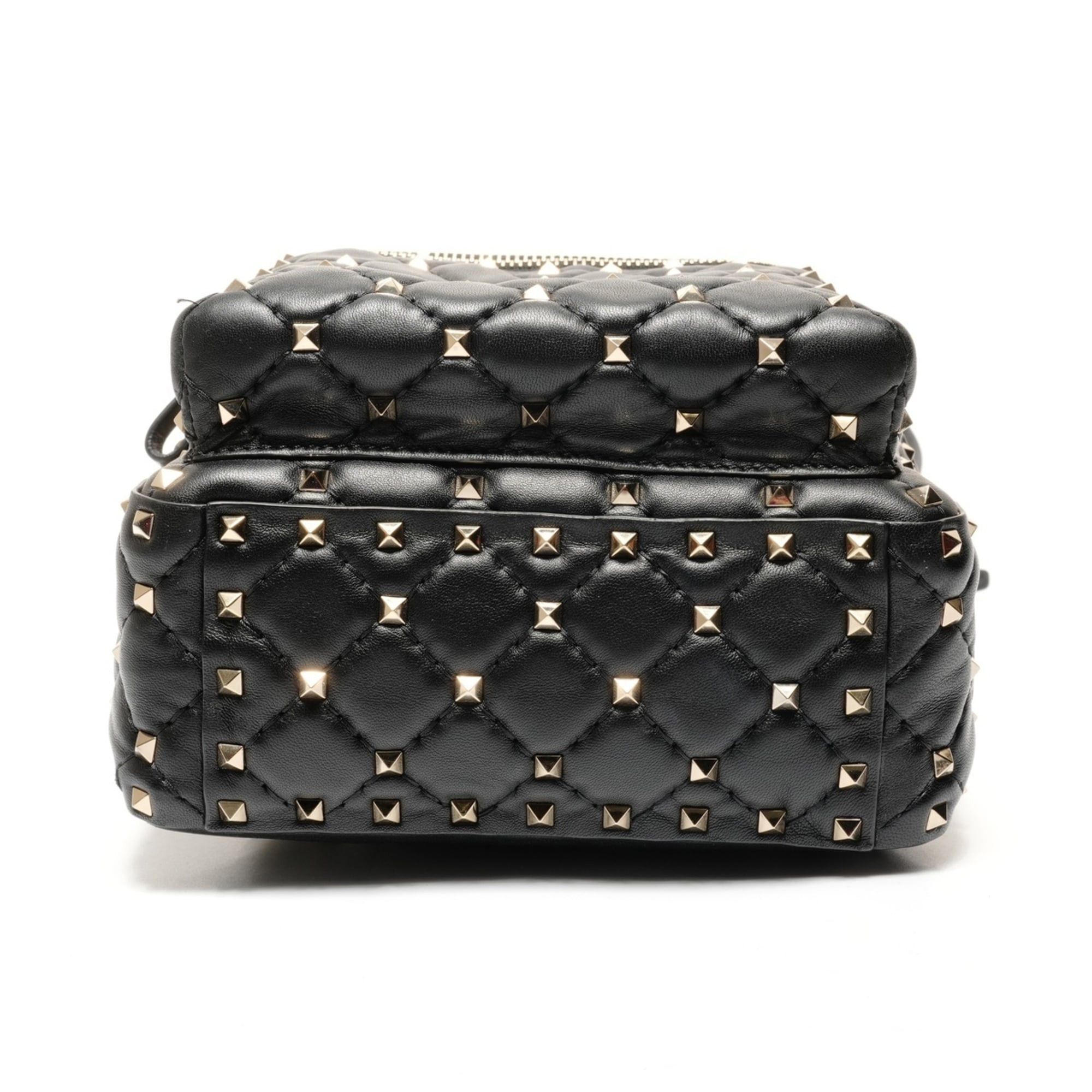 Valentino Valentino studded leather backpack/daypack, black Size ONE SIZE - 7 Thumbnail