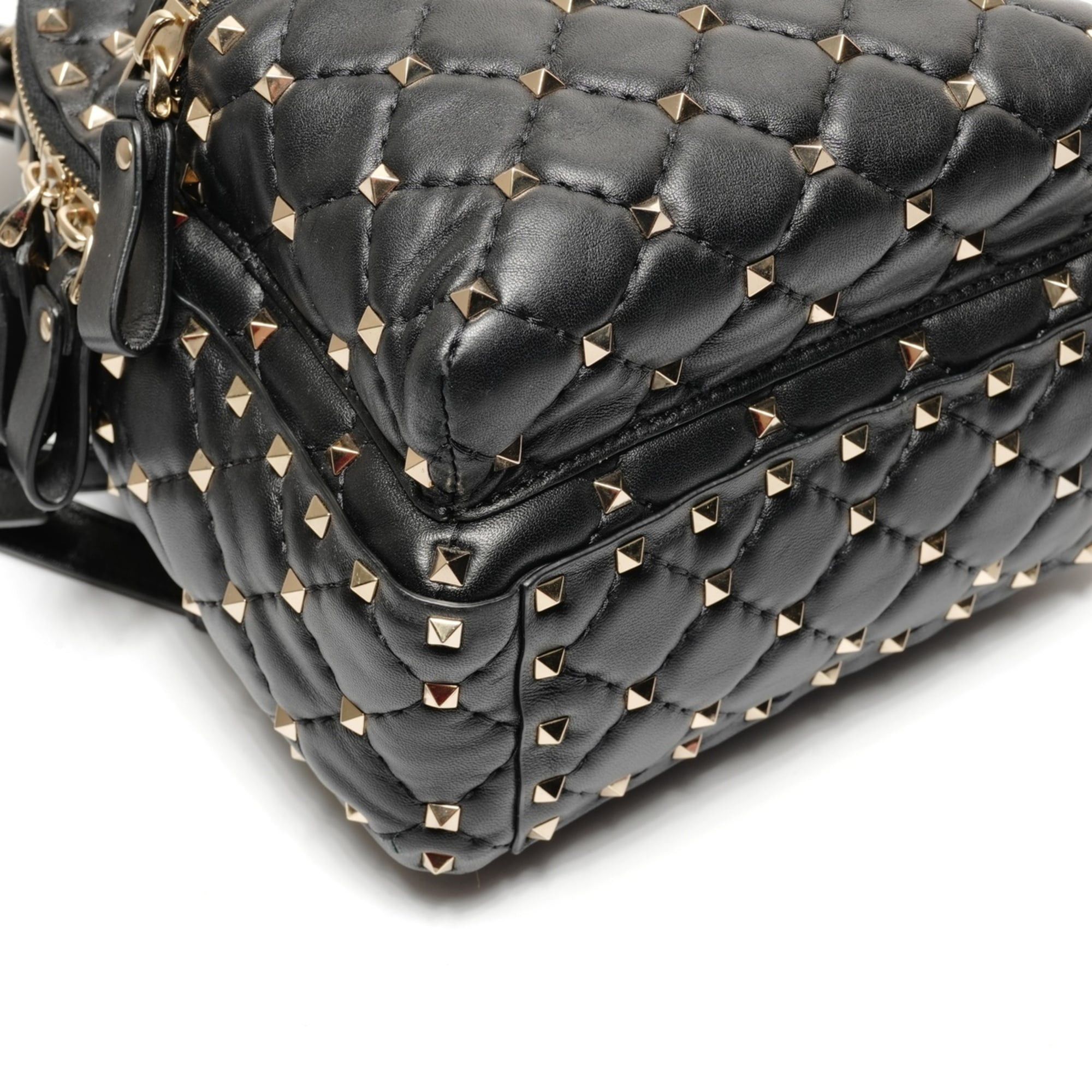 Valentino Valentino studded leather backpack/daypack, black Size ONE SIZE - 5 Thumbnail