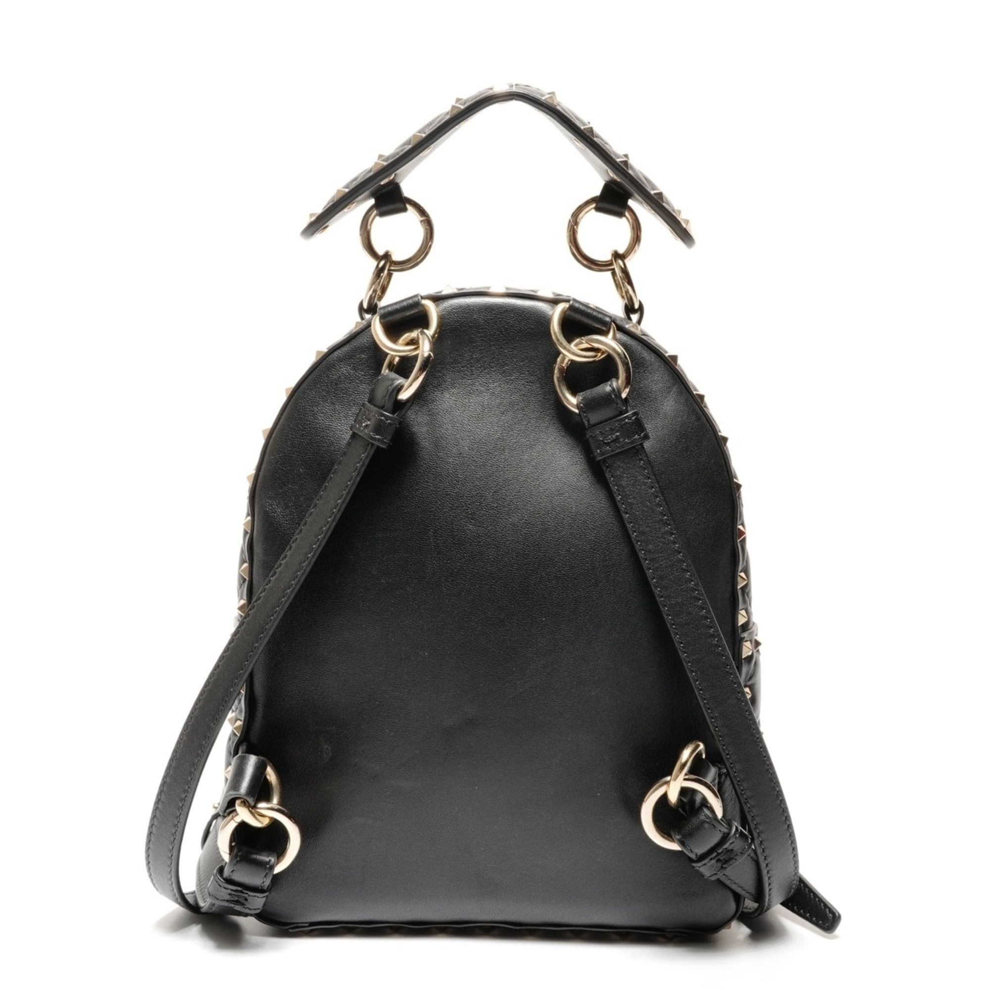 Valentino Valentino studded leather backpack/daypack, black Size ONE SIZE - 2 Thumbnail