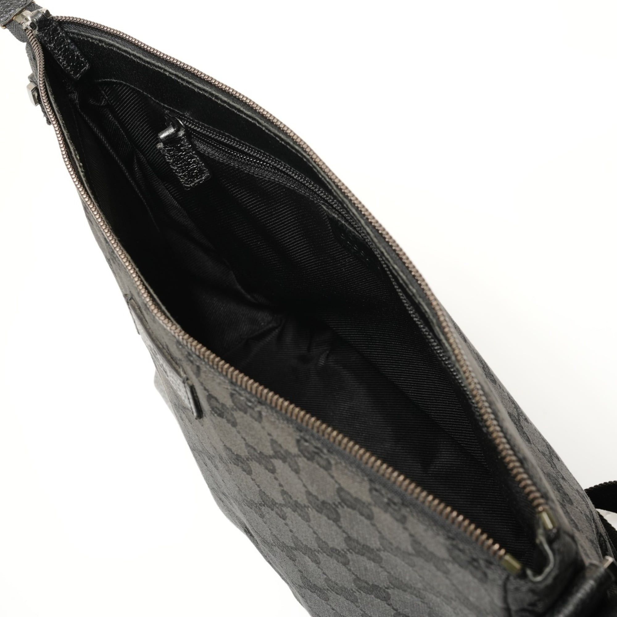 Gucci Gucci GG Canvas Shoulder Bag, Black Size ONE SIZE - 11 Thumbnail