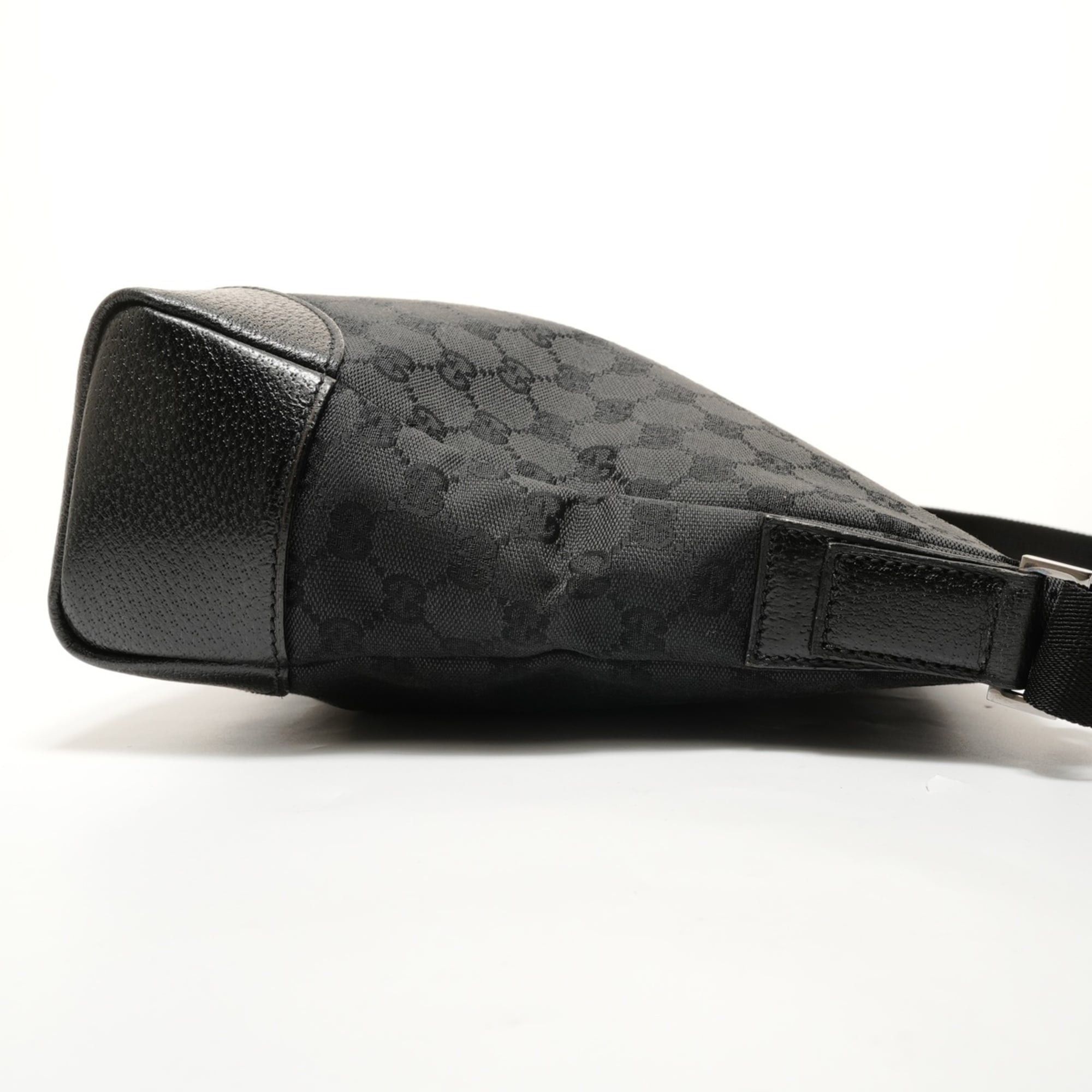Gucci Gucci GG Canvas Shoulder Bag, Black Size ONE SIZE - 4 Thumbnail