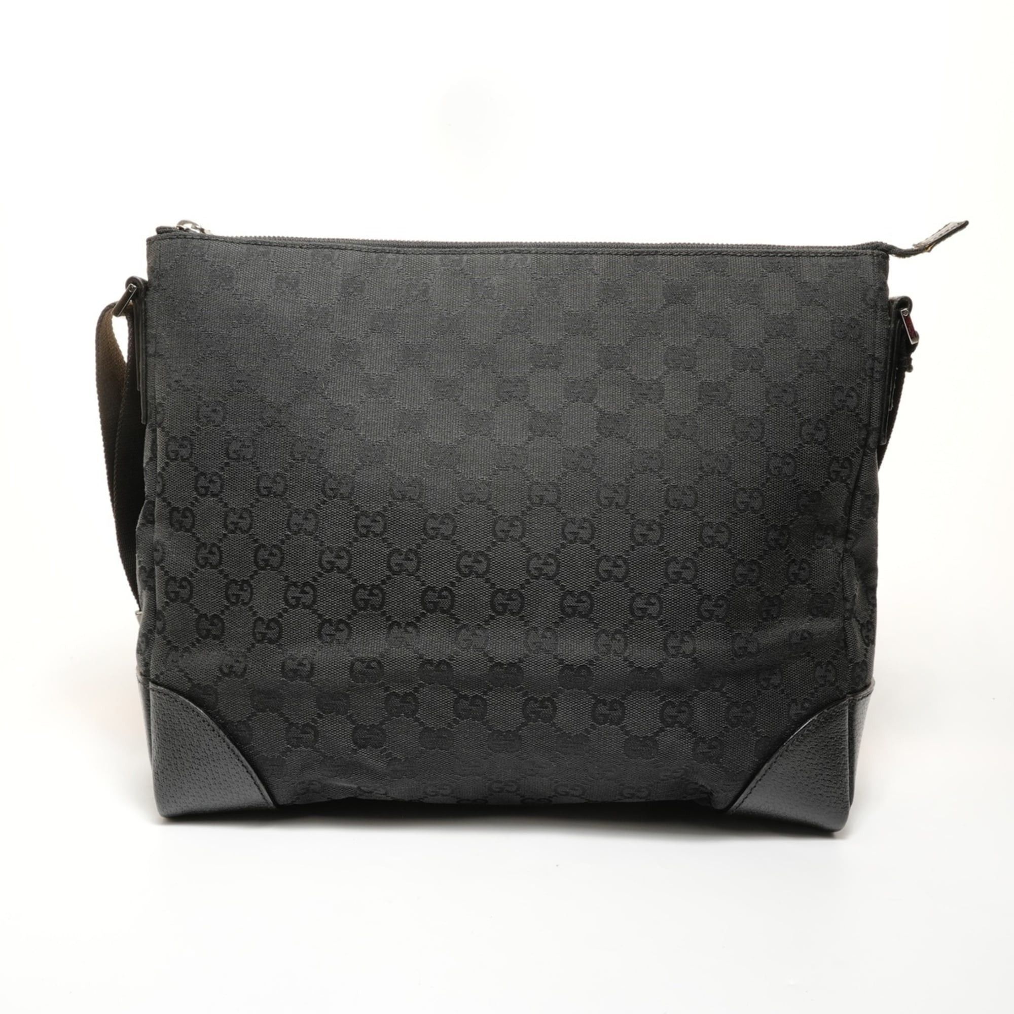 Gucci Gucci GG Canvas Shoulder Bag, Black Size ONE SIZE - 2 Thumbnail