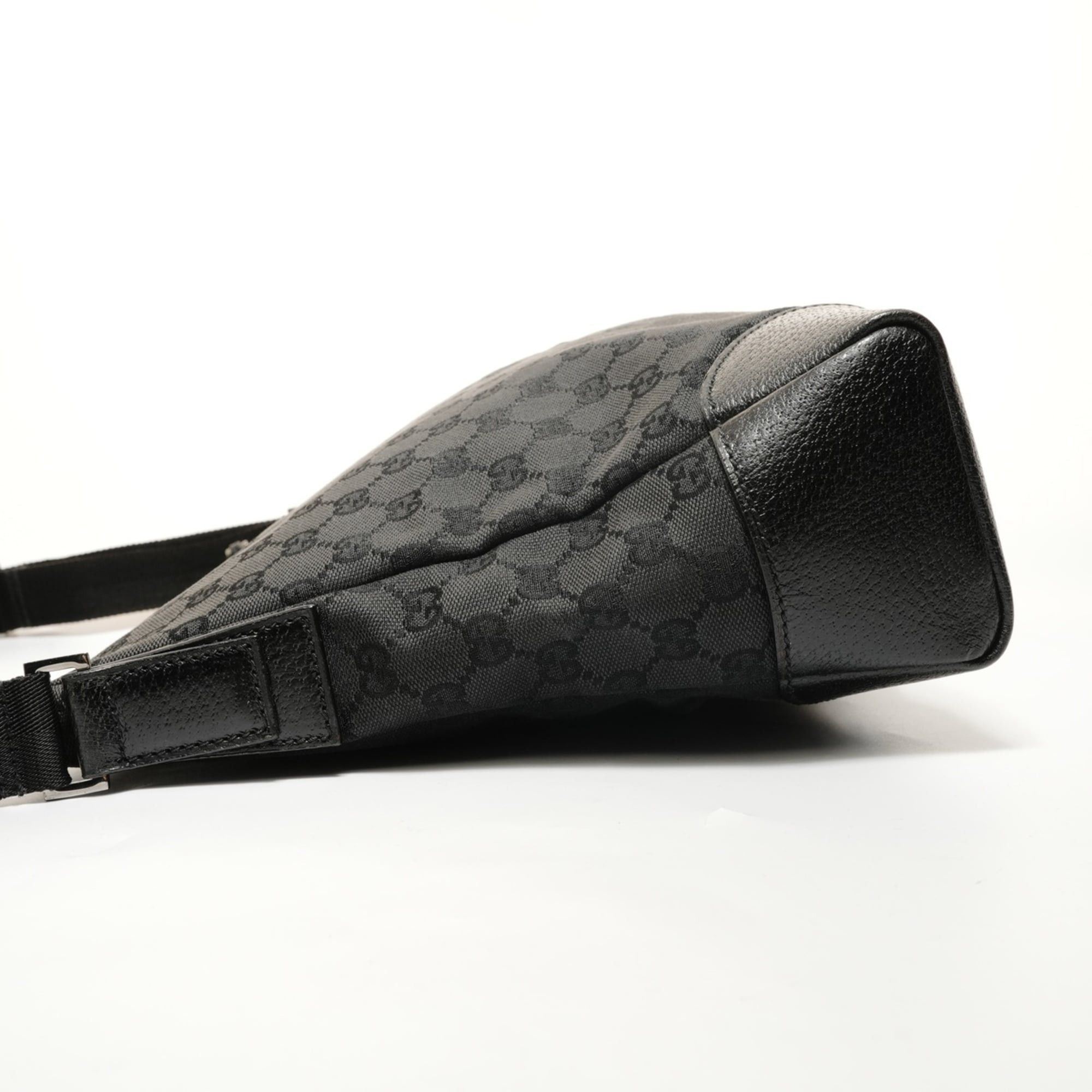 Gucci Gucci GG Canvas Shoulder Bag, Black Size ONE SIZE - 3 Thumbnail