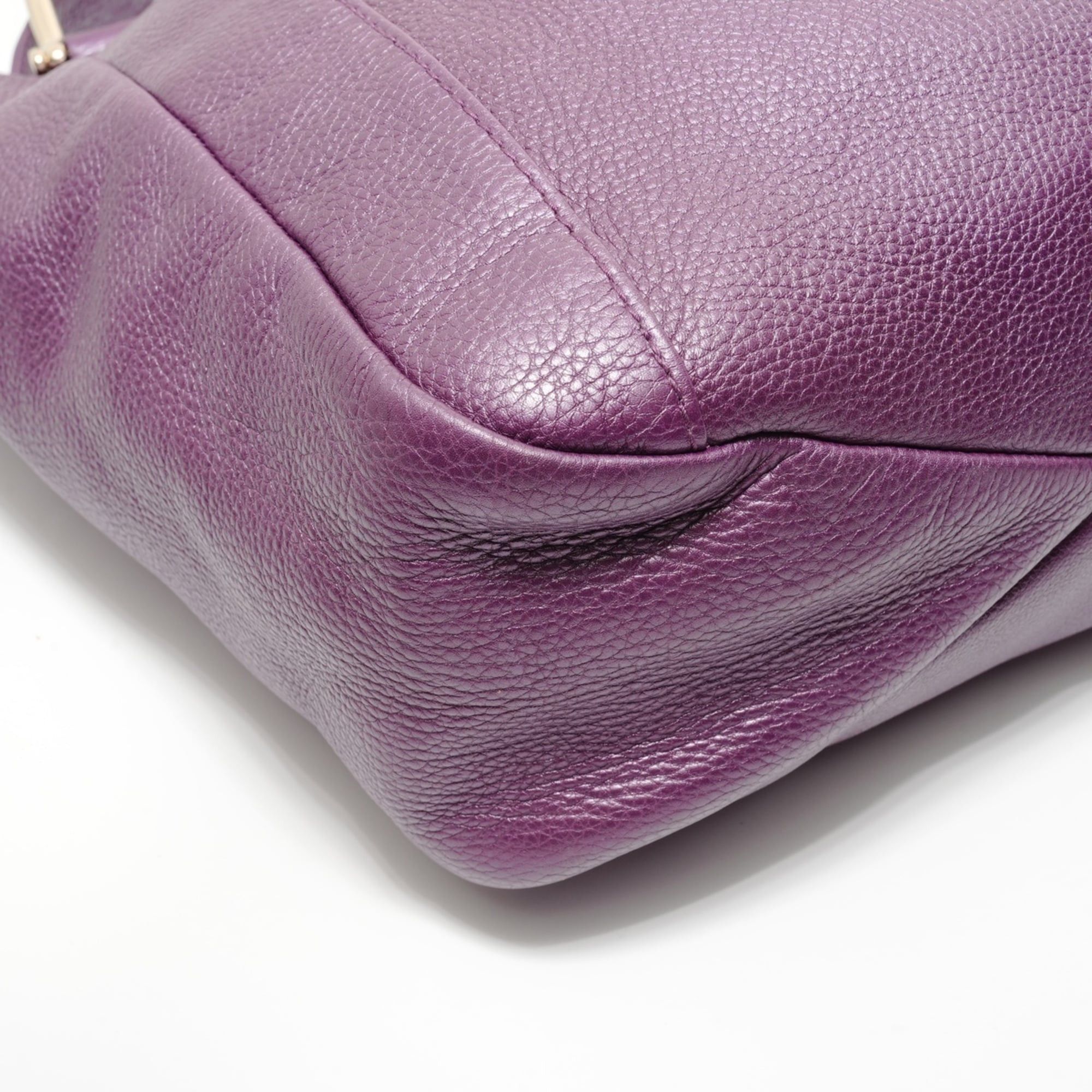 Gucci Gucci leather tote bag, purple Size ONE SIZE - 5 Thumbnail