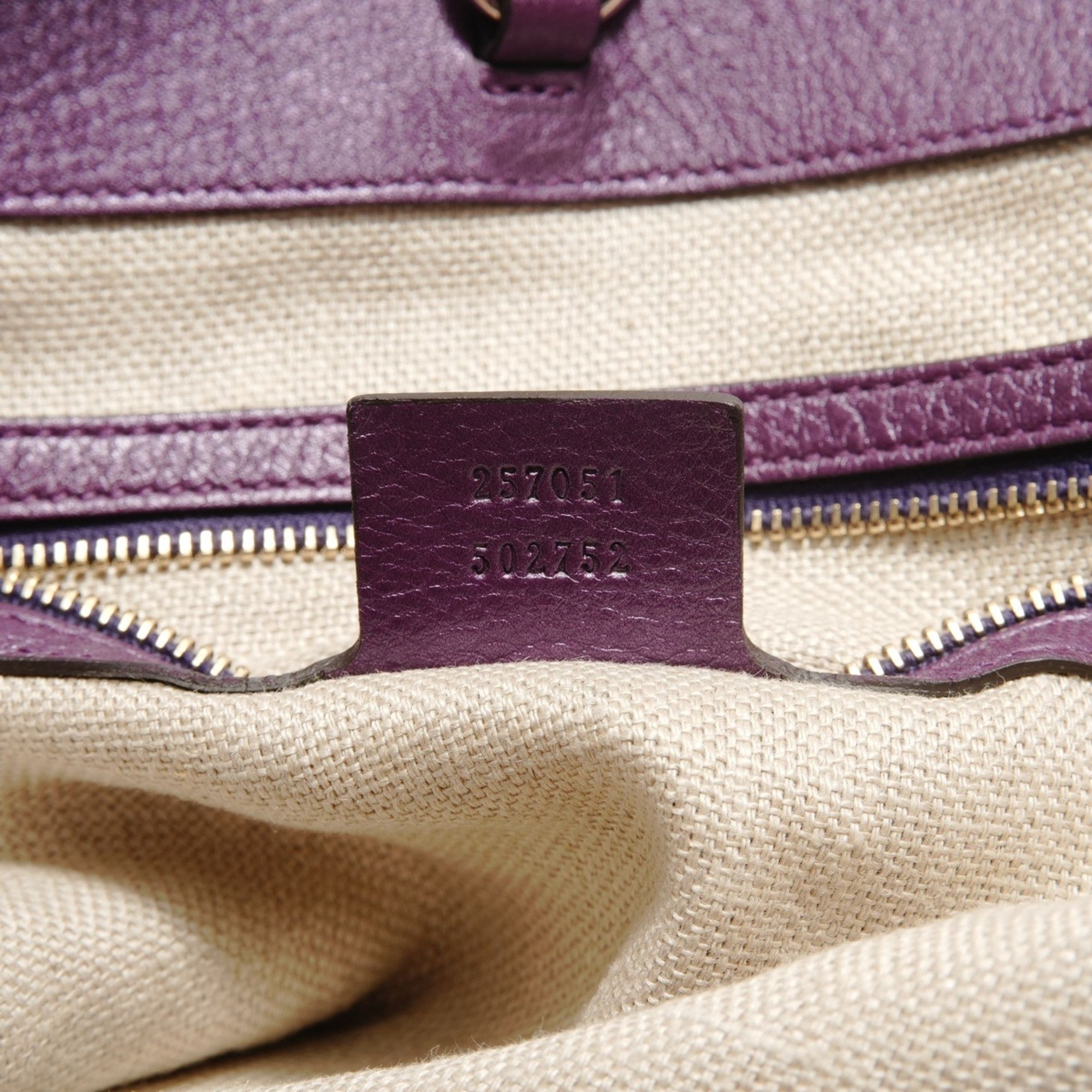 Gucci Gucci leather tote bag, purple Size ONE SIZE - 10 Thumbnail