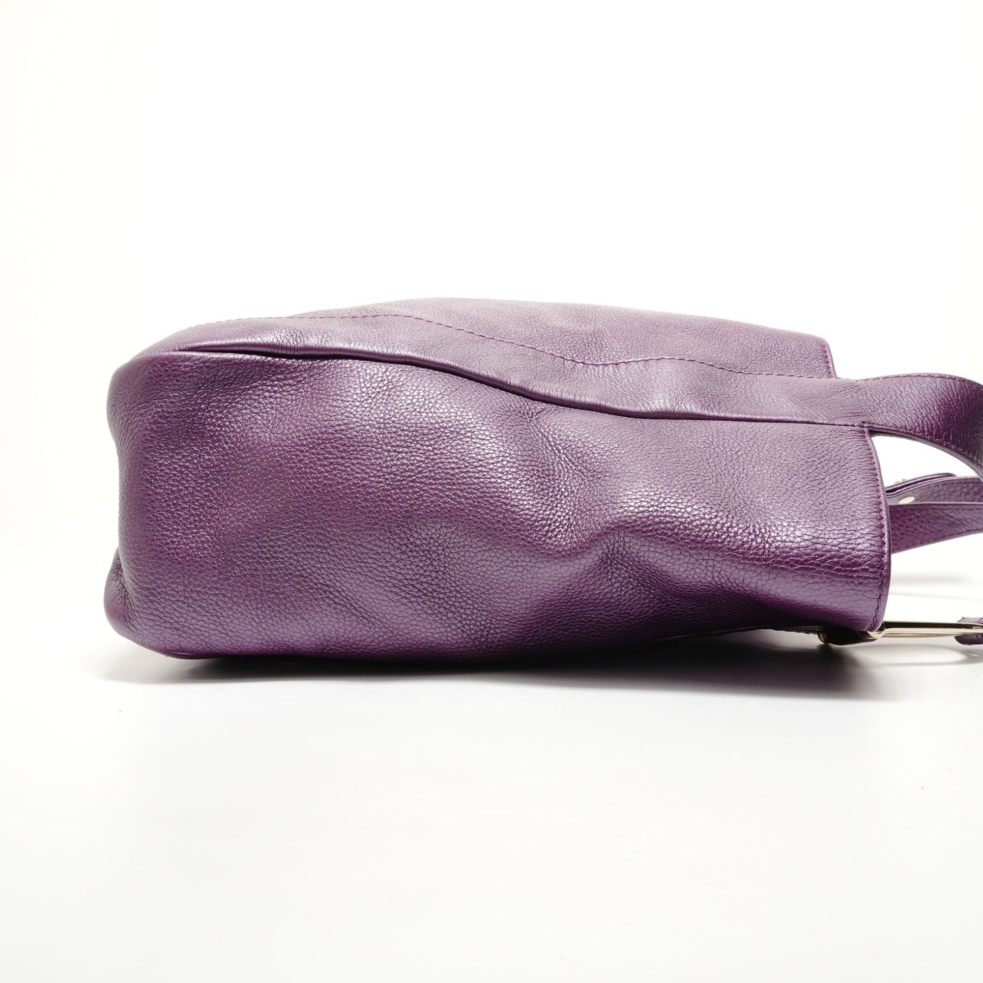 Gucci Gucci leather tote bag, purple Size ONE SIZE - 4 Thumbnail