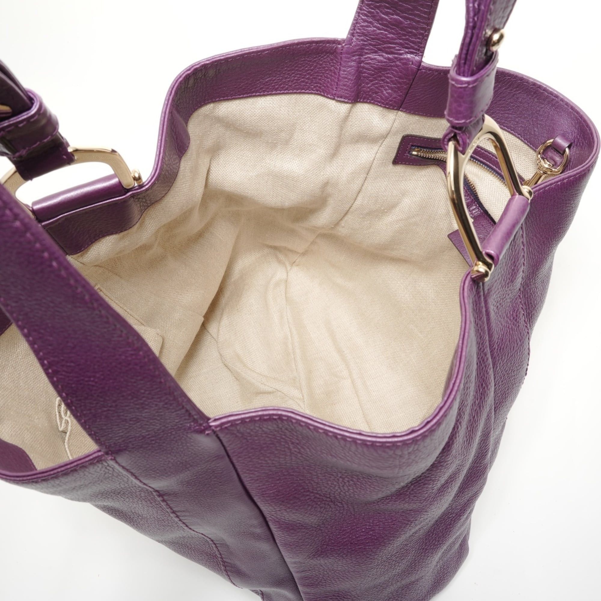 Gucci Gucci leather tote bag, purple Size ONE SIZE - 11 Thumbnail