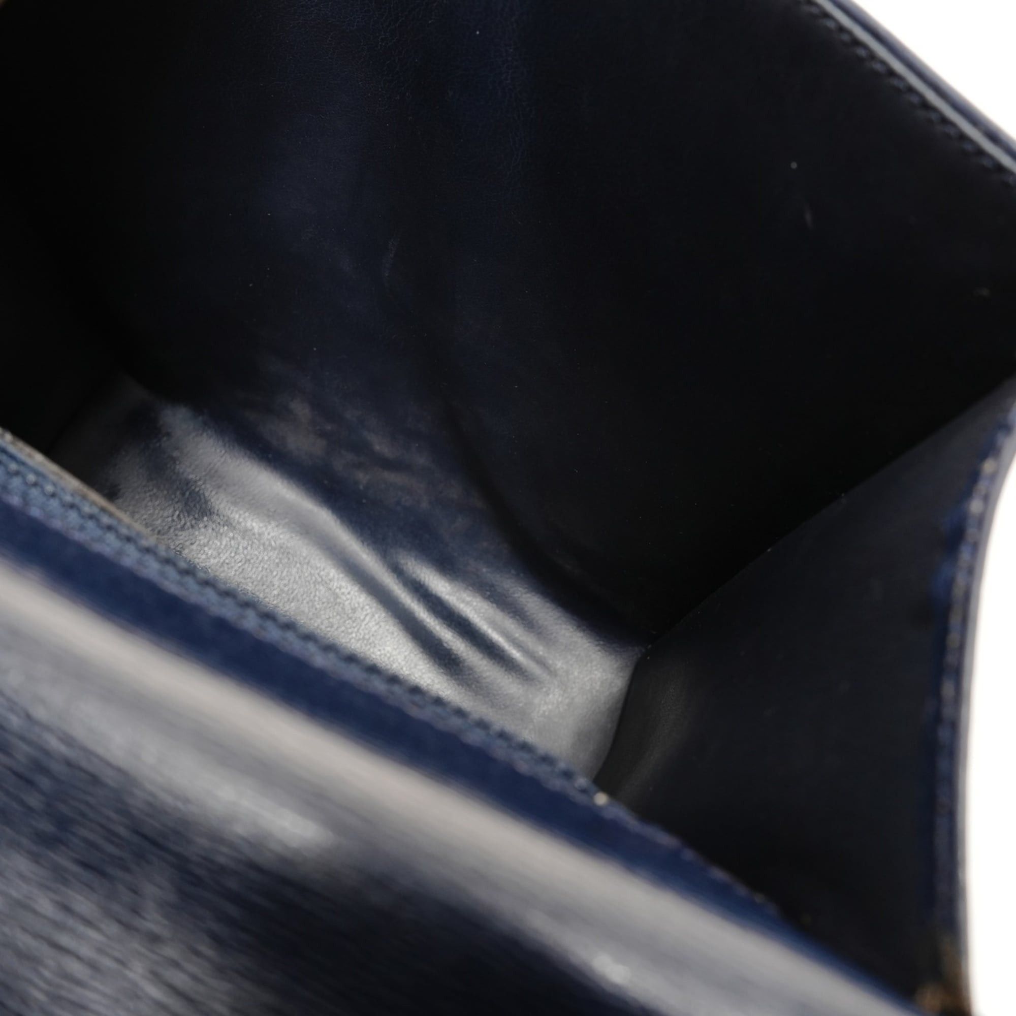 Dior Christian Dior Leather 2-Way Handbag, Navy Size ONE SIZE - 11 Thumbnail