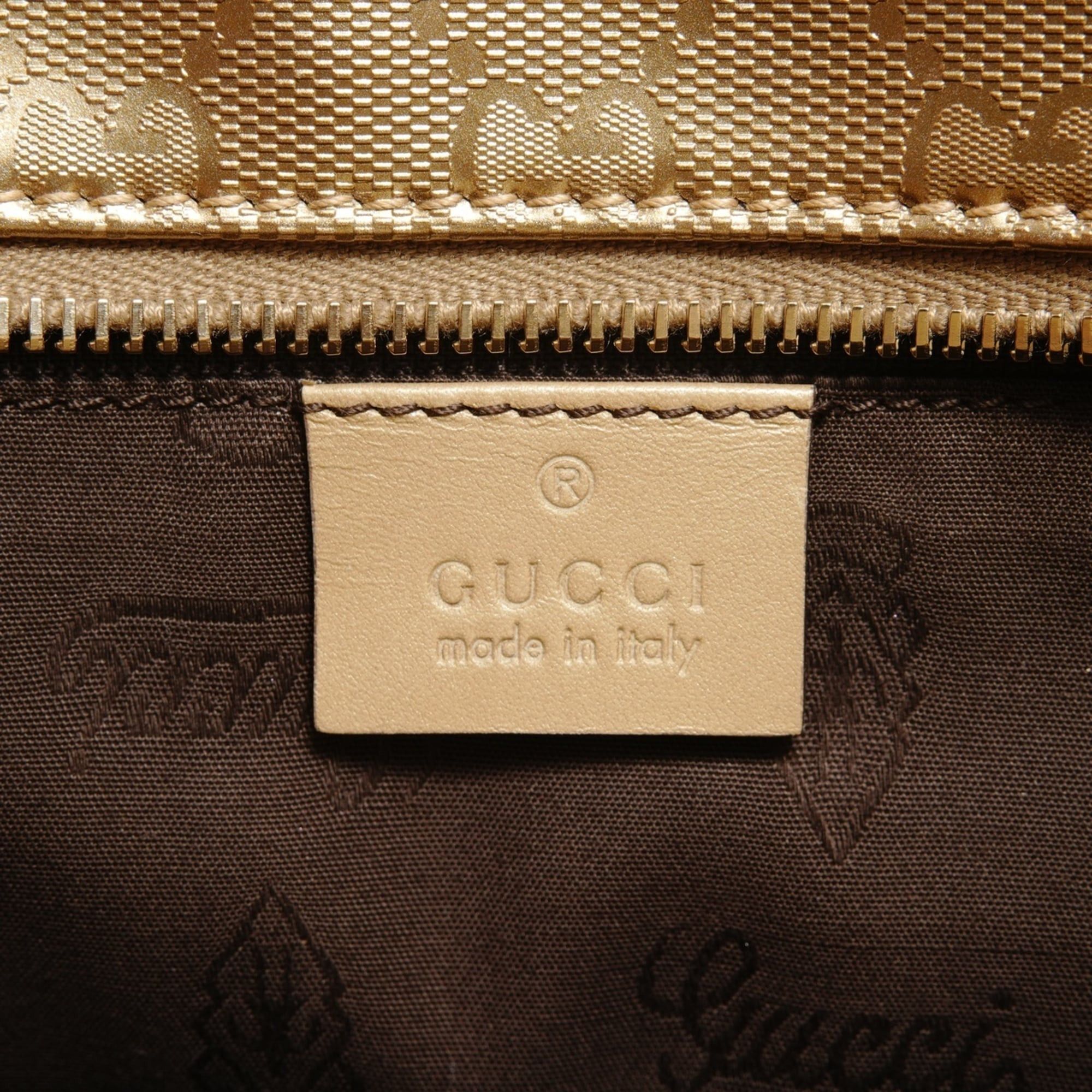 Gucci Gucci GG Imprime Tote Bag, Gold Size ONE SIZE - 9 Thumbnail