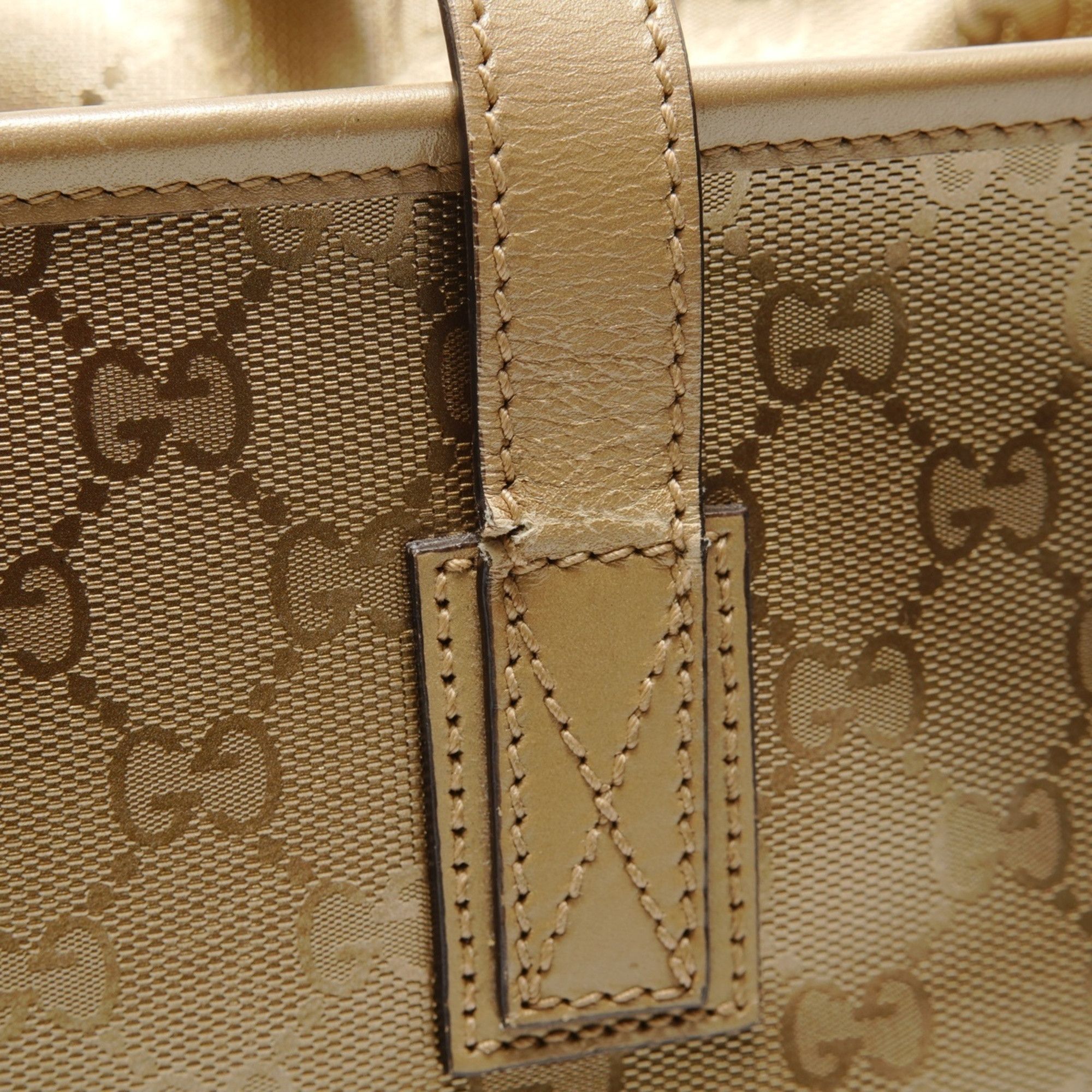 Gucci Gucci GG Imprime Tote Bag, Gold Size ONE SIZE - 13 Thumbnail