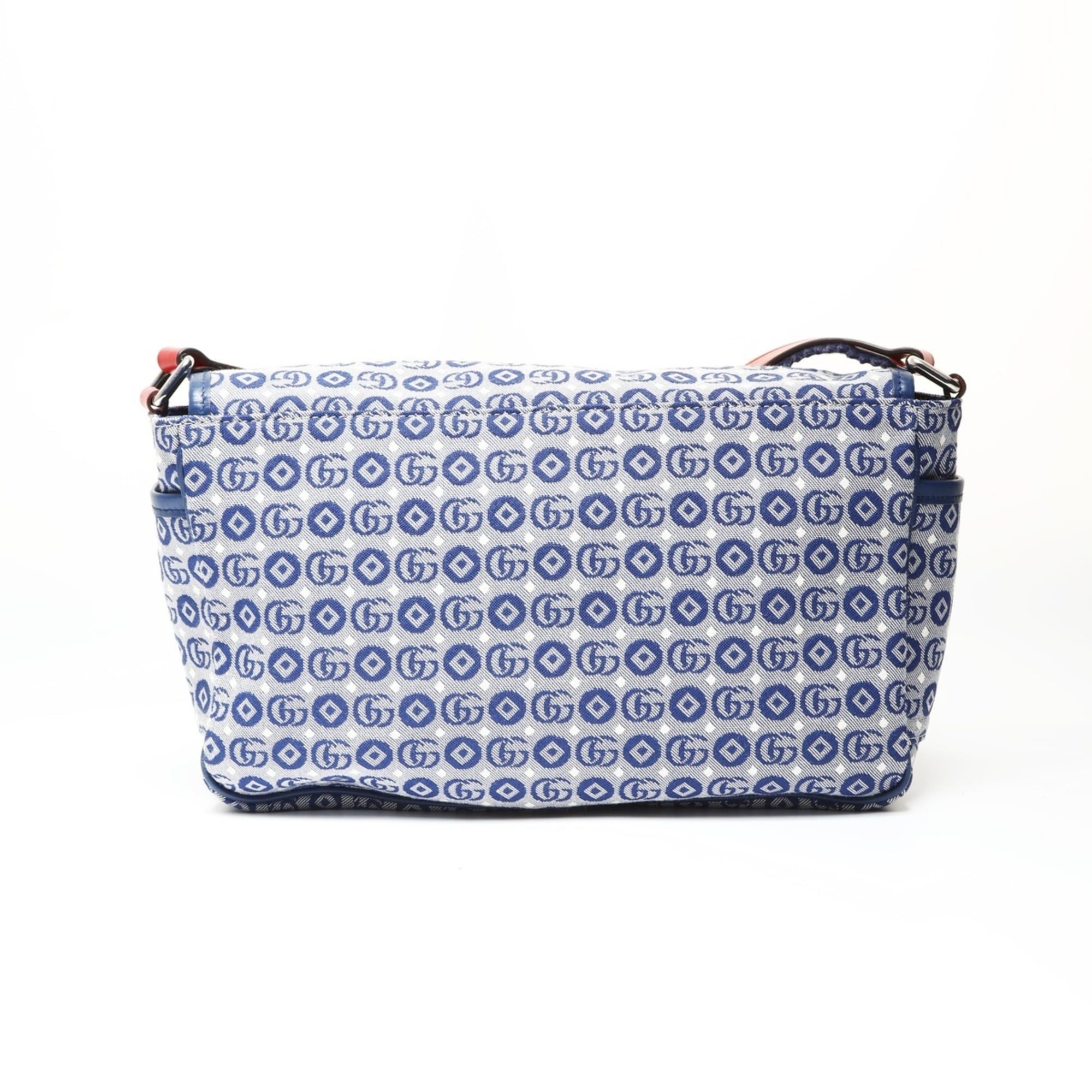 Gucci Gucci GG Canvas Star Shoulder Bag, Blue Size ONE SIZE - 2 Thumbnail