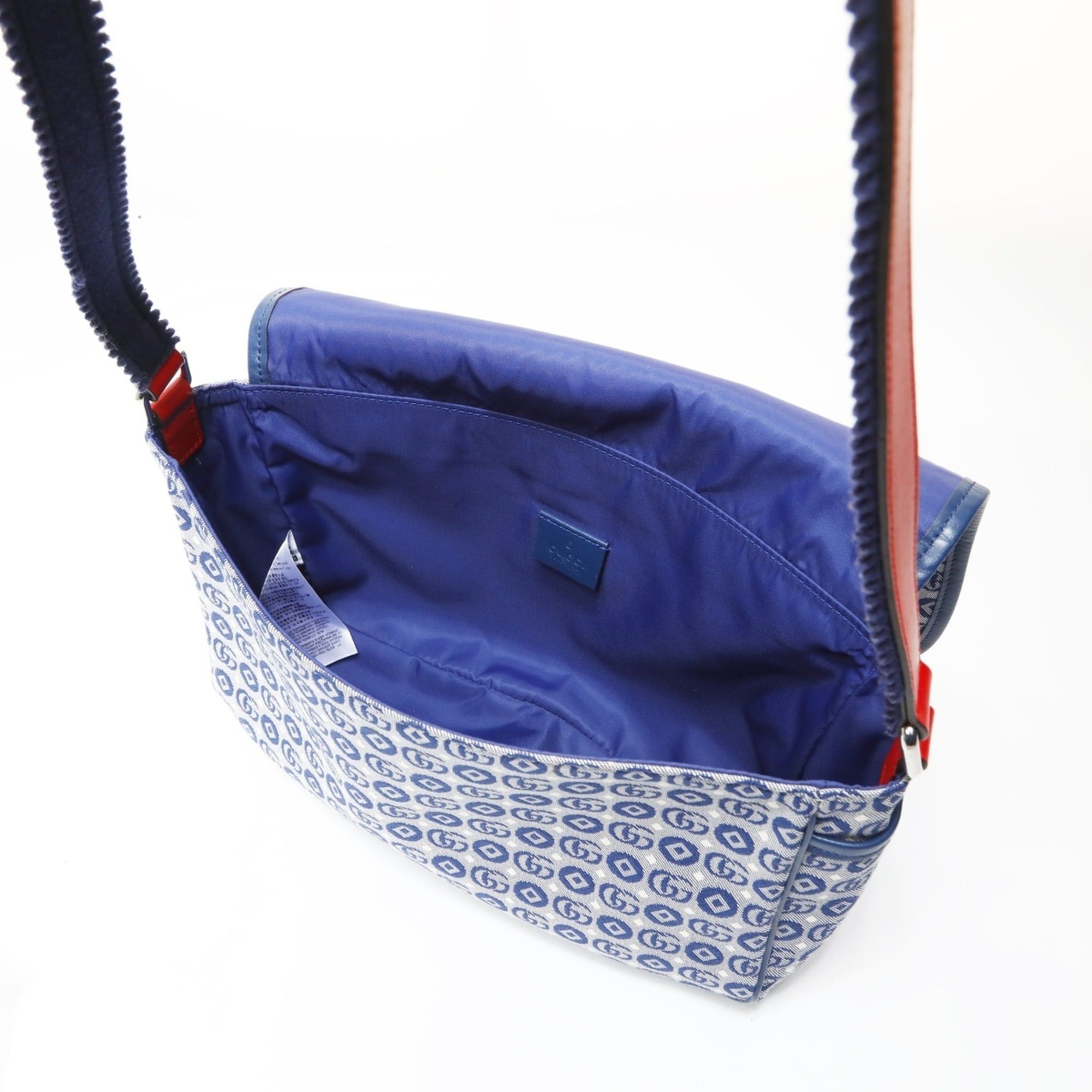 Gucci Gucci GG Canvas Star Shoulder Bag, Blue Size ONE SIZE - 12 Thumbnail