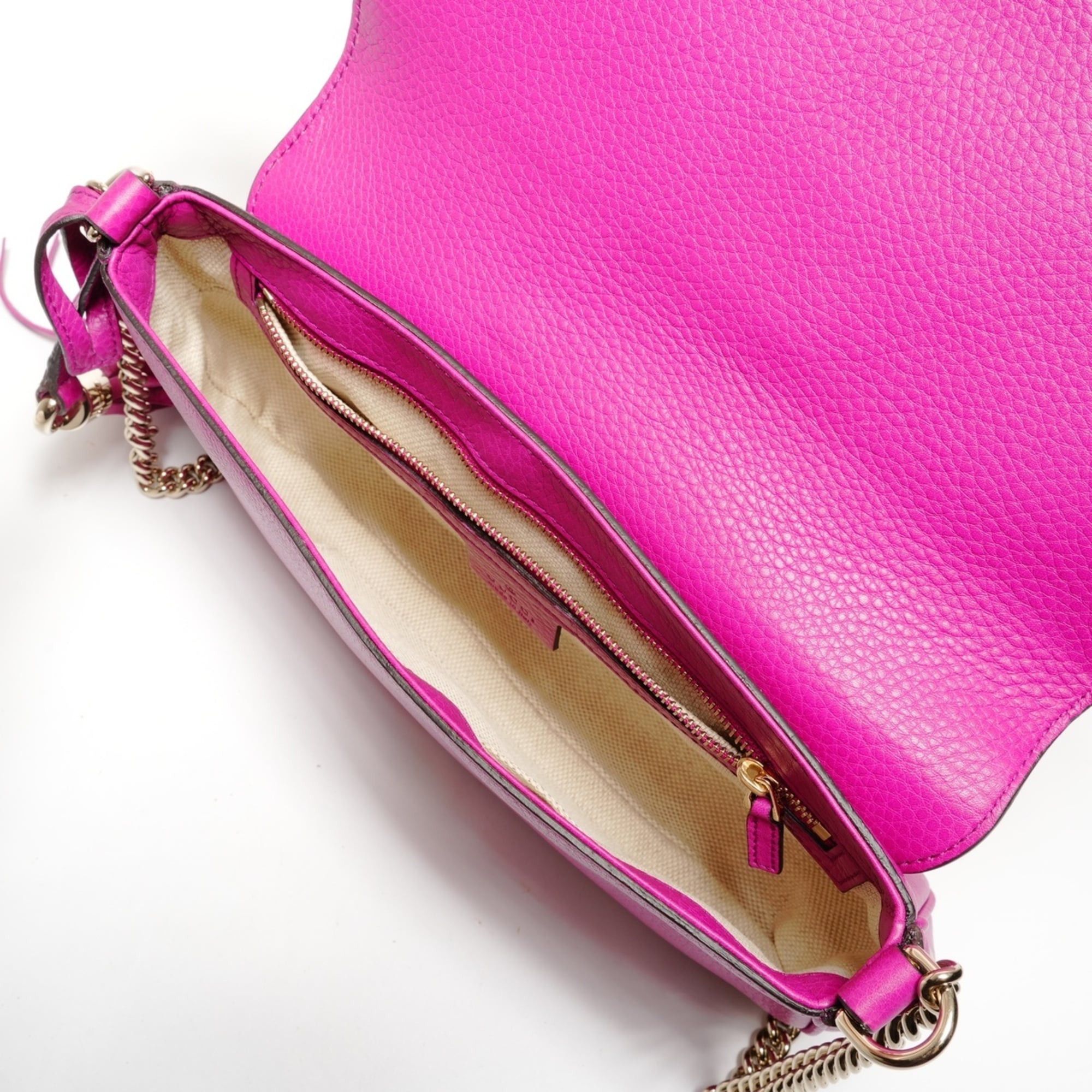Gucci Gucci Soho G-stitch fringe shoulder bag, pink Size ONE SIZE - 11 Thumbnail