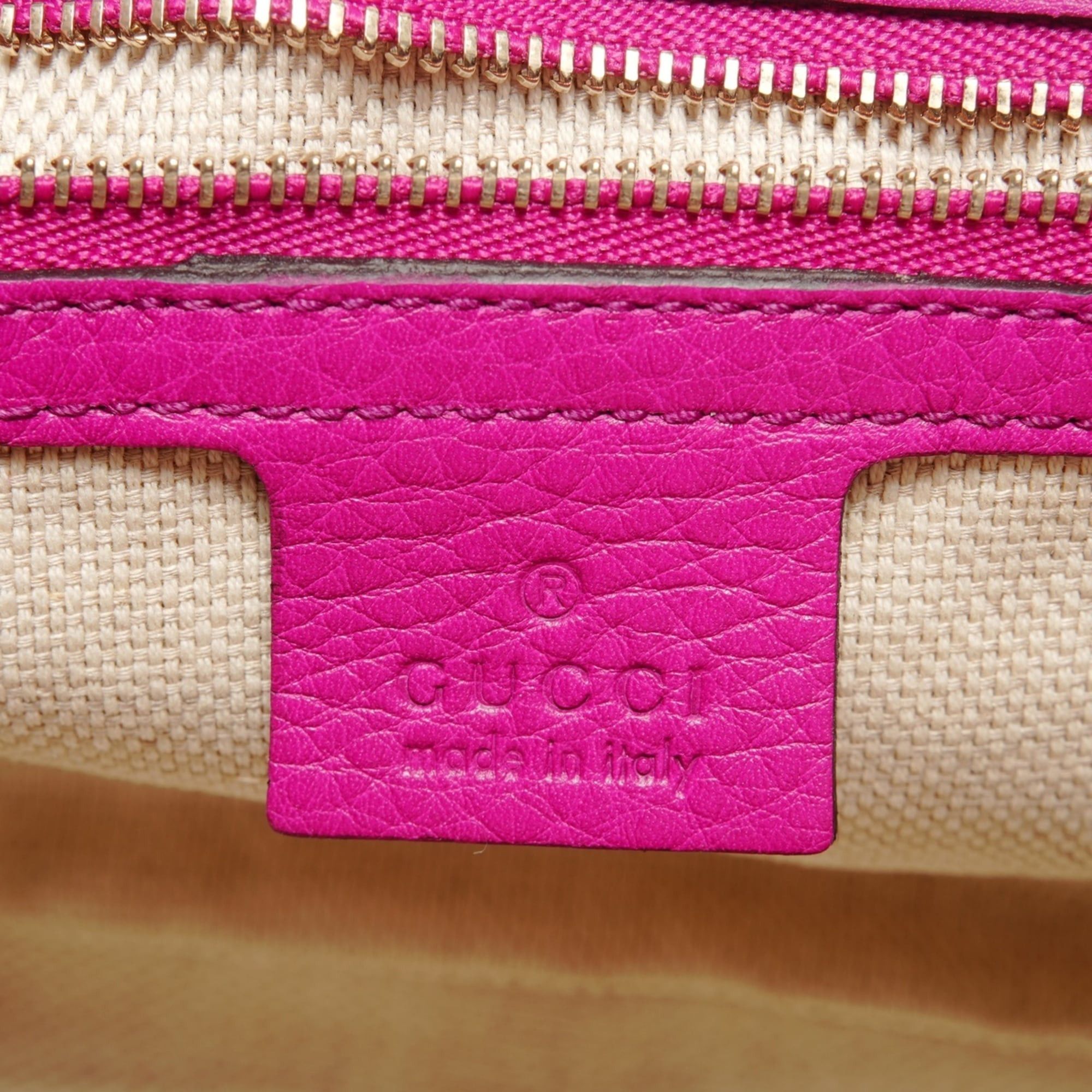 Gucci Gucci Soho G-stitch fringe shoulder bag, pink Size ONE SIZE - 9 Thumbnail